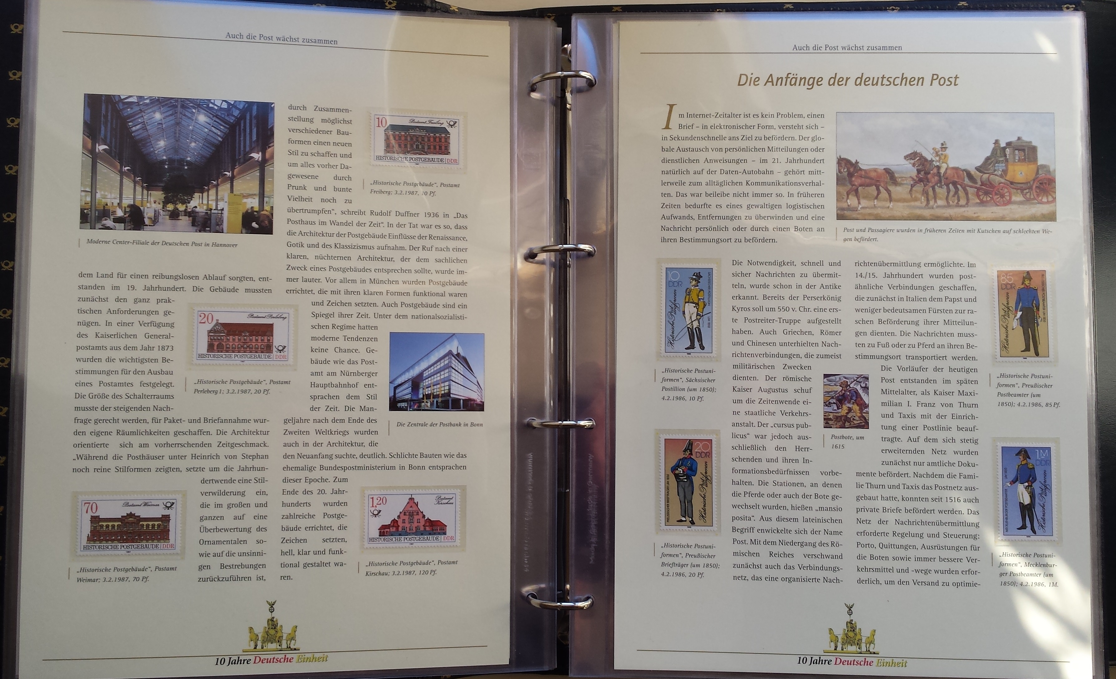 Teminė kolekcija "10 metų Vokietijos vienybei" Teminė kolekcija "10 metų Vokietijos vienybei"