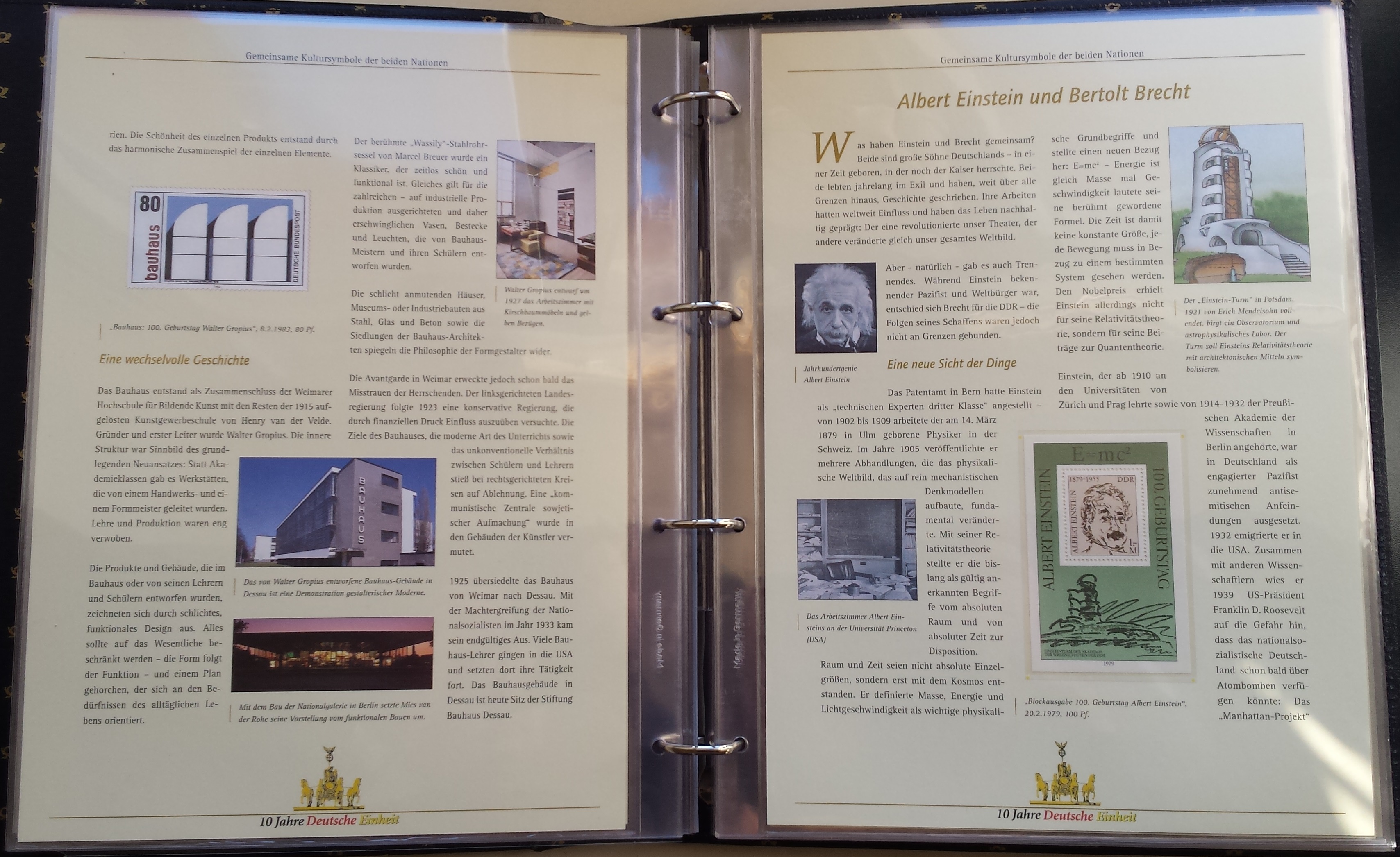 Teminė kolekcija "10 metų Vokietijos vienybei" Teminė kolekcija "10 metų Vokietijos vienybei"