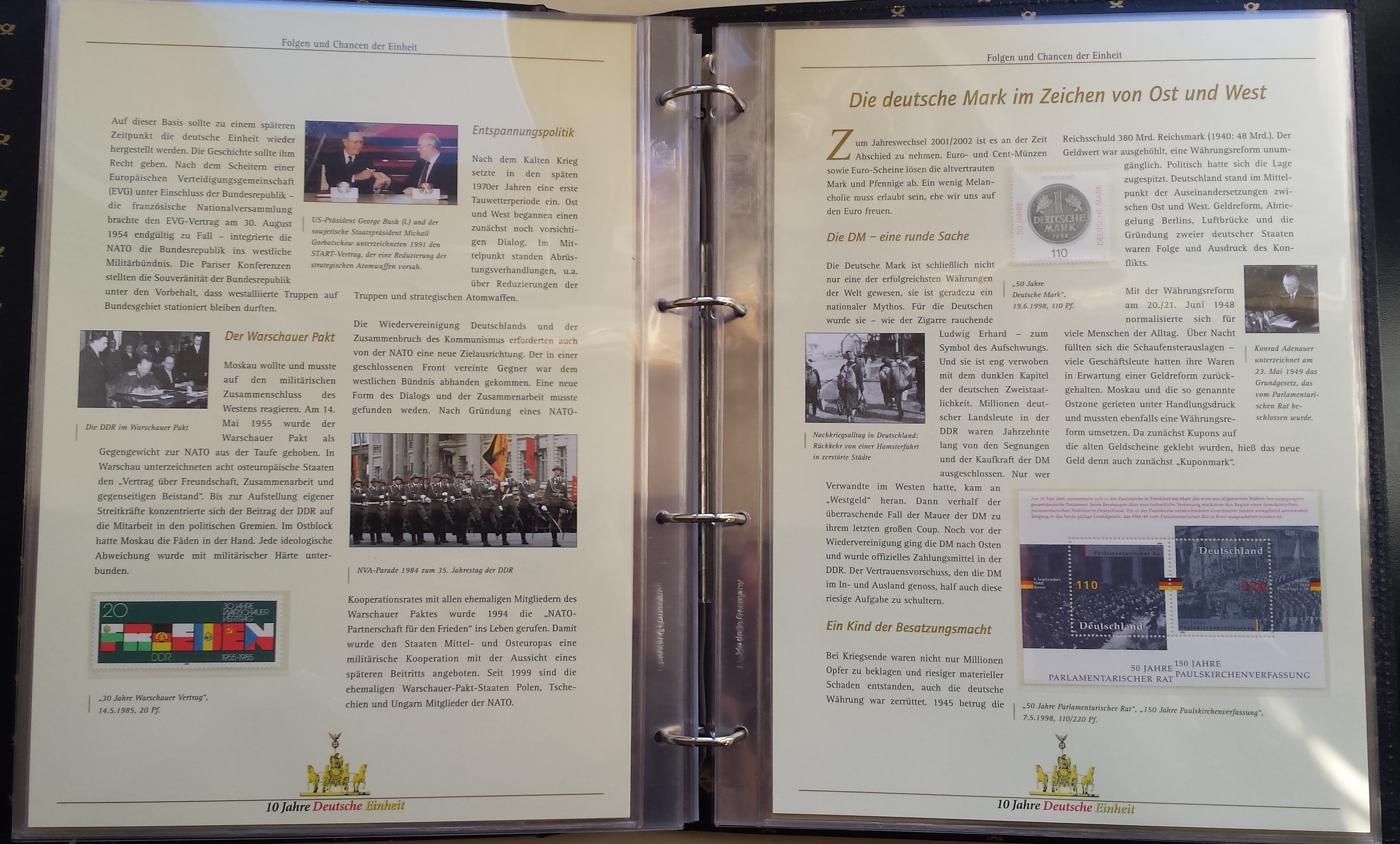 Teminė kolekcija "10 metų Vokietijos vienybei" Teminė kolekcija "10 metų Vokietijos vienybei"