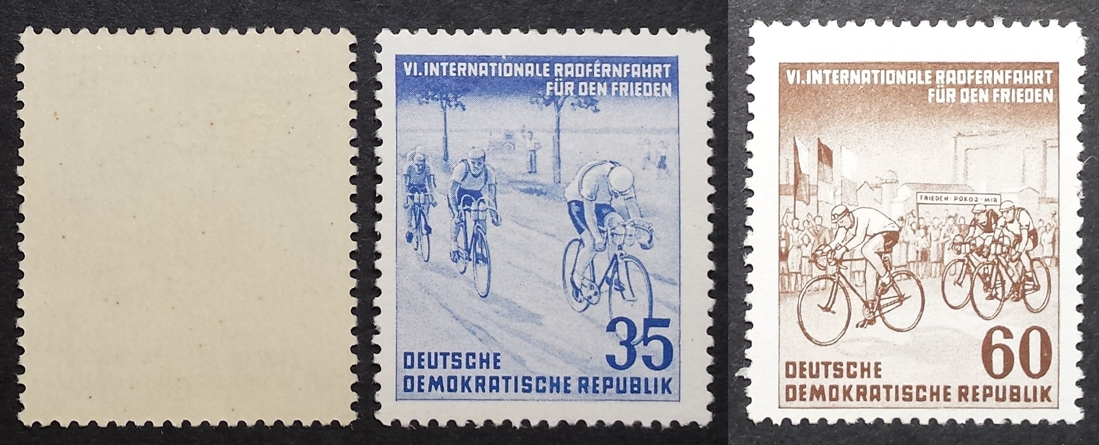 Vokietijos Demokratinė Respublika (VDR), pilna serija MiNr 355-357 MNH**/MLH*