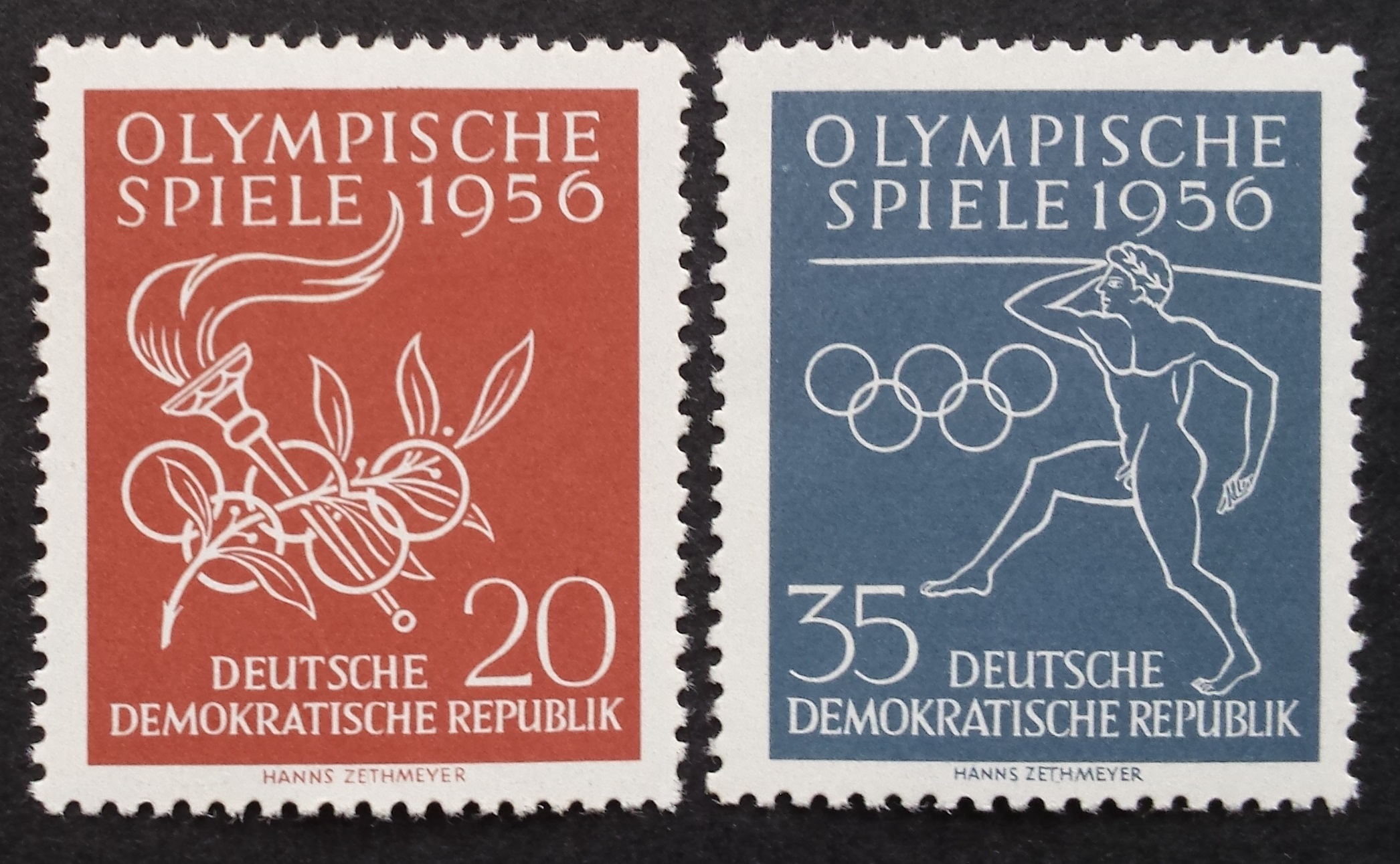 Vokietijos Demokratinė Respublika (VDR), pilna serija, MiNr 539-540 MNH**