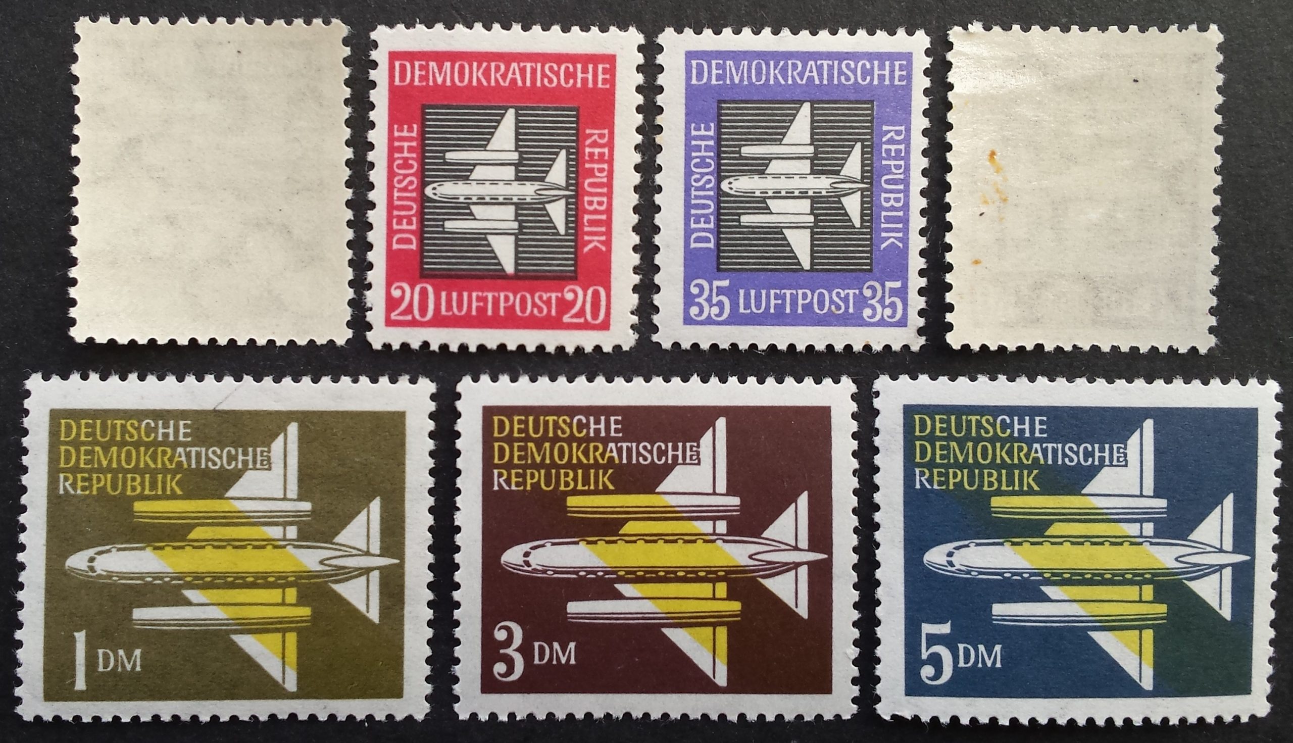 Vokietijos Demokratinė Respublika (VDR), pilna serija MiNr 609-615 MNH**/MLH*