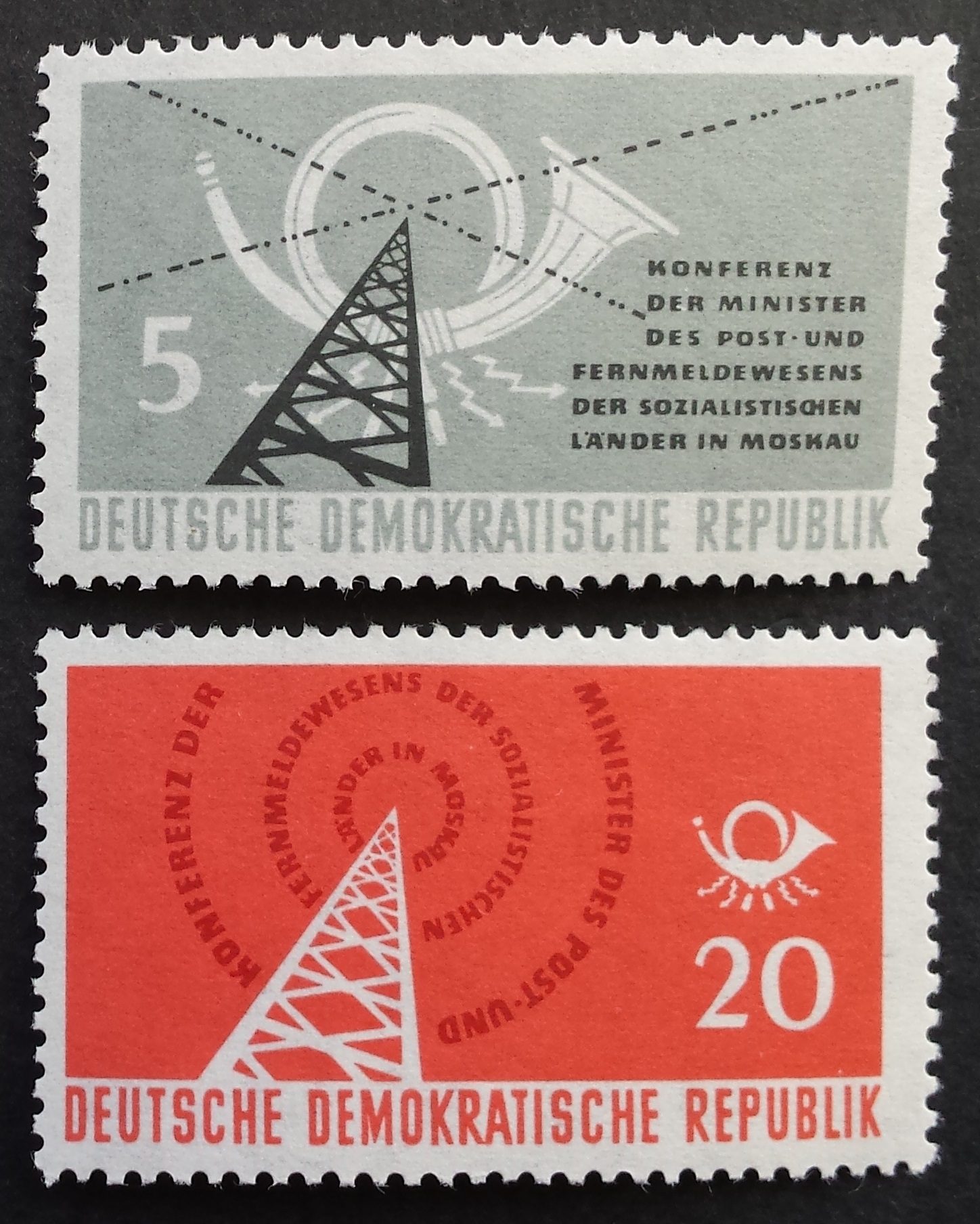 Vokietijos Demokratinė Respublika (VDR), pilna serija MiNr 620-621 MNH**