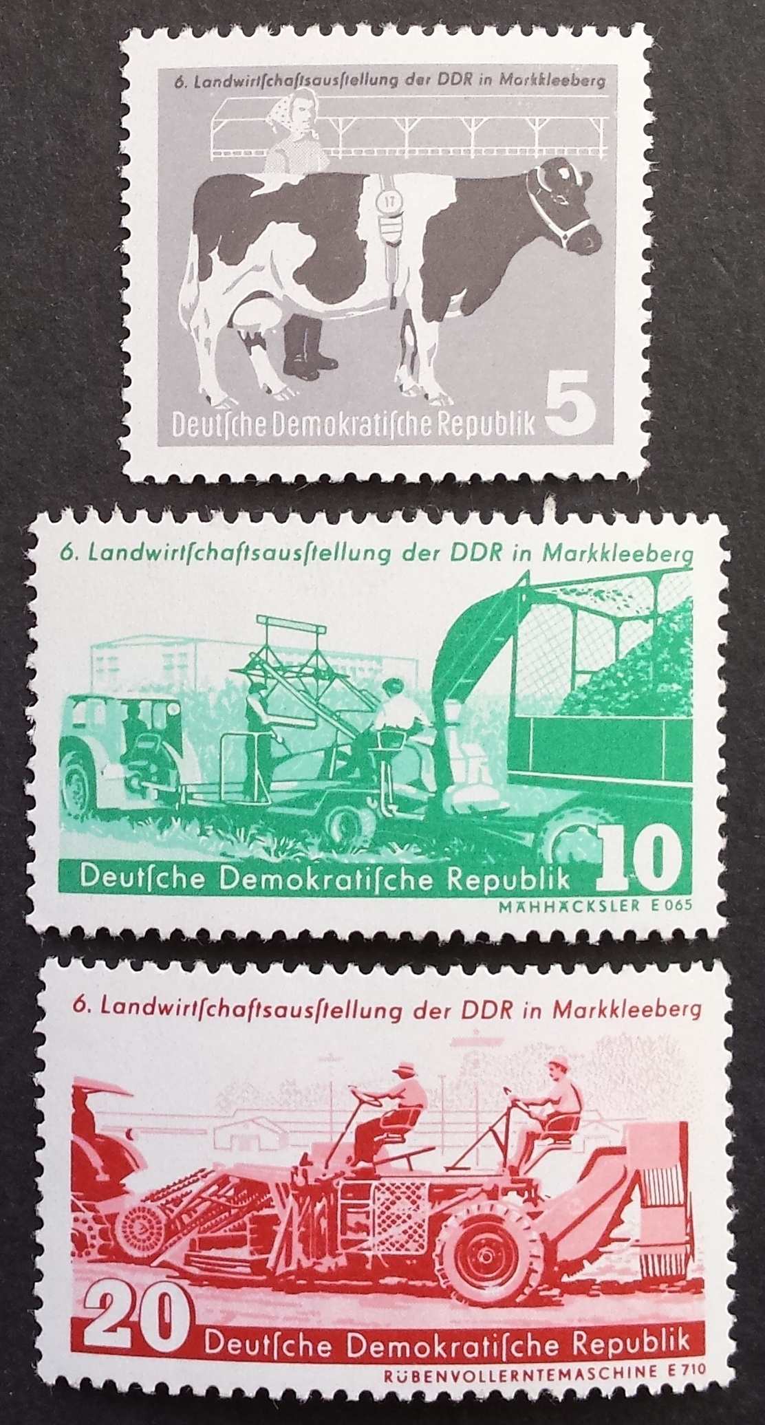 Vokietijos Demokratinė Respublika (VDR), pilna serija MiNr 628-630 MNH**