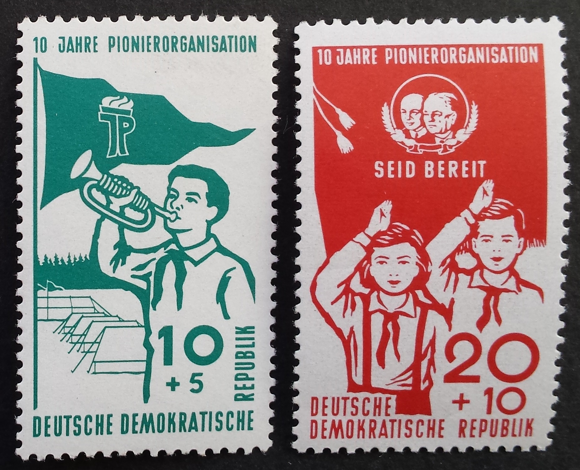 Vokietijos Demokratinė Respublika (VDR), pilna serija MiNr 645-646 MNH**
