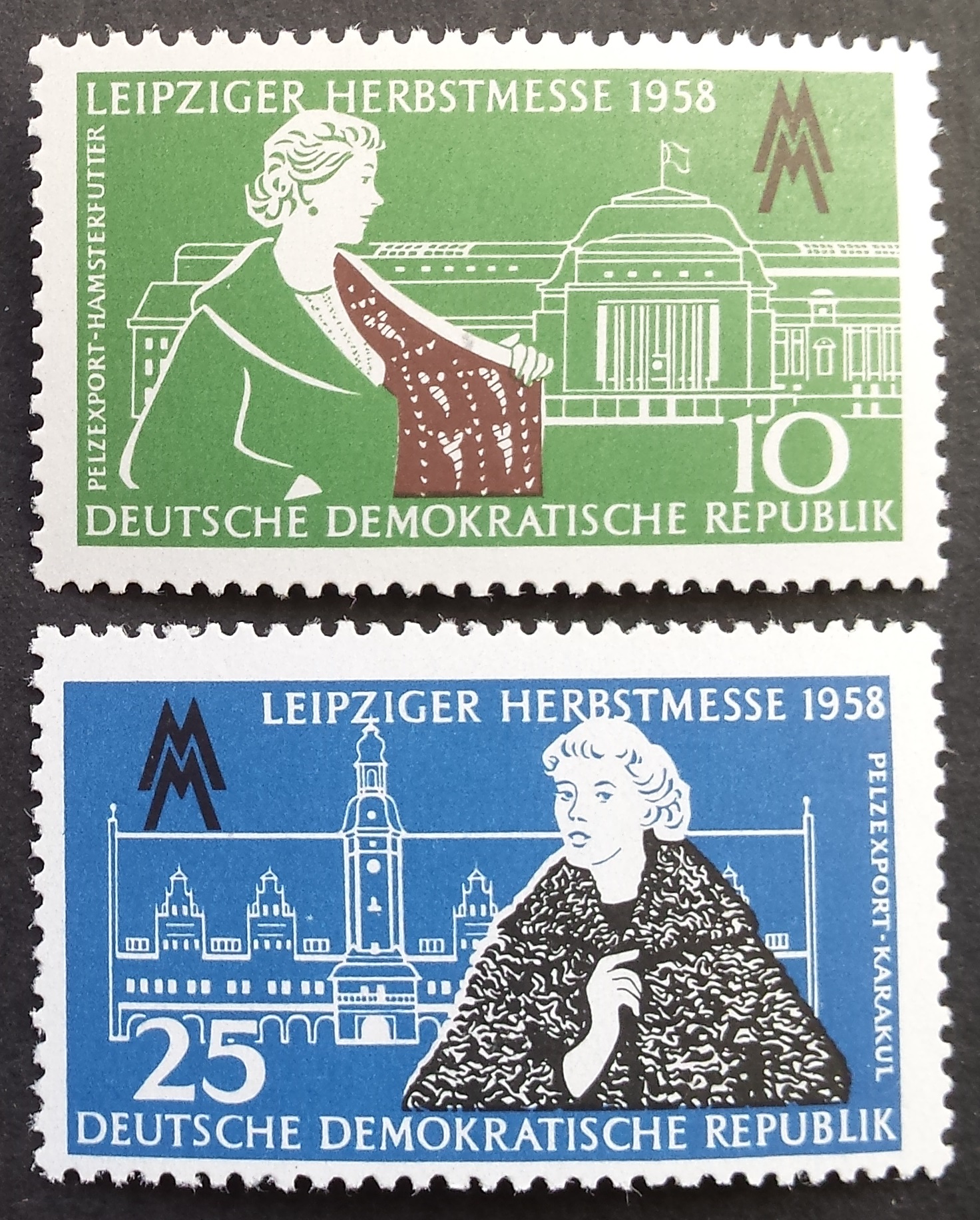 Vokietijos Demokratinė Respublika (VDR), pilna serija MiNr 649-650 MNH**