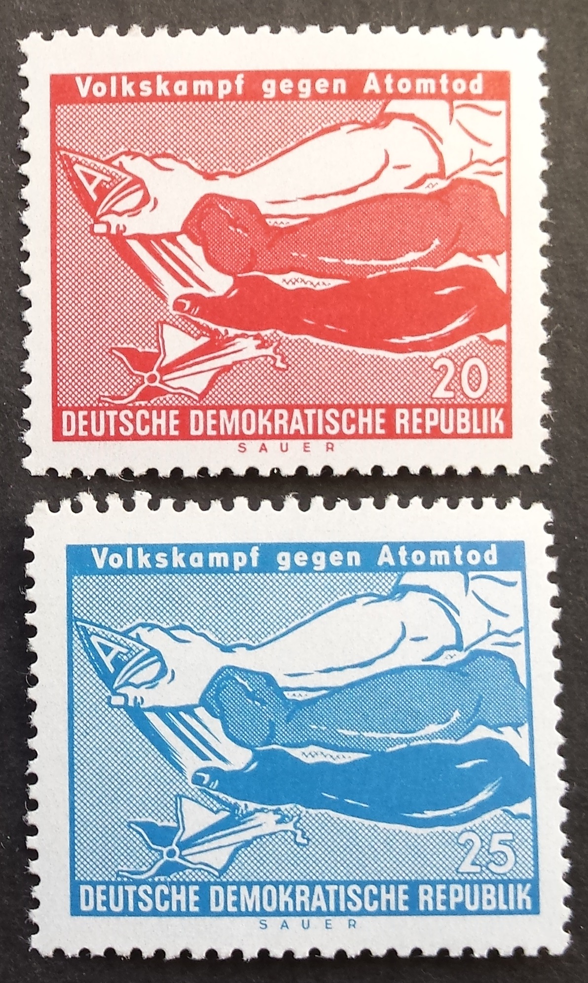 Vokietijos Demokratinė Respublika (VDR), pilna serija MiNr 655-656 MNH**