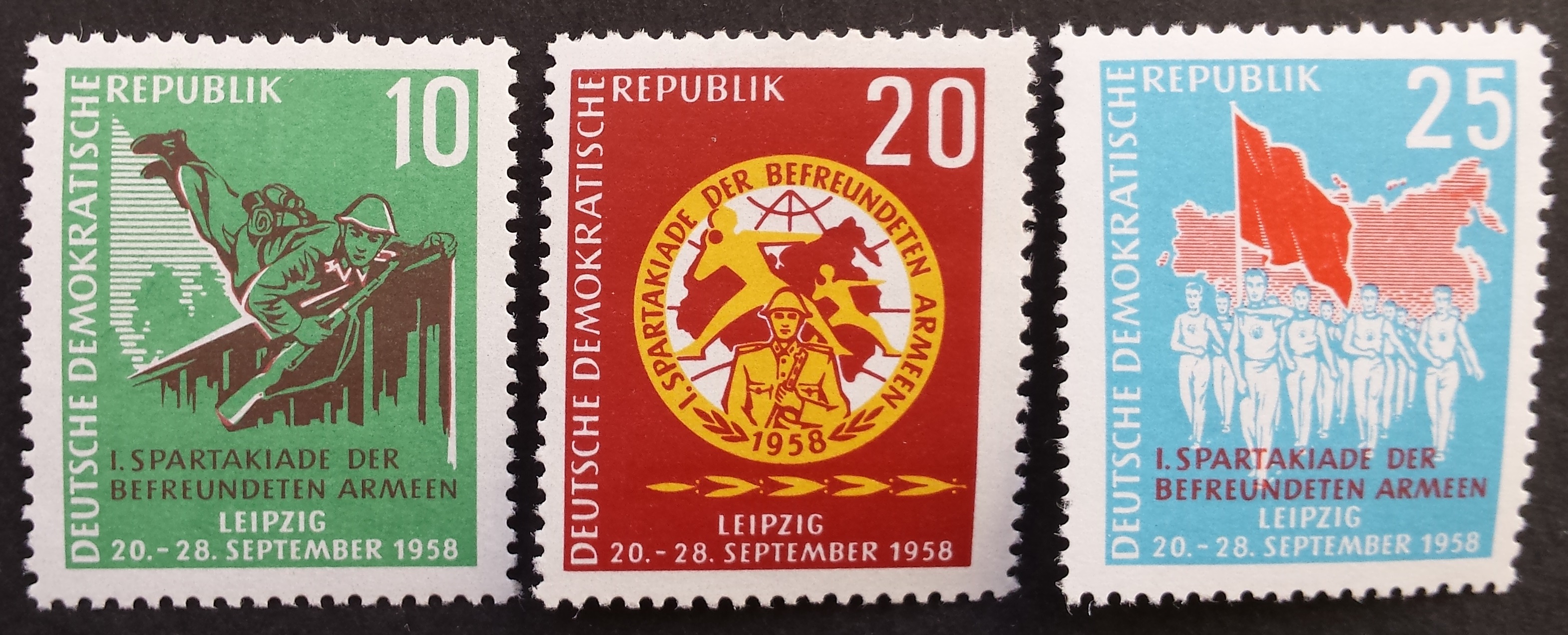 Vokietijos Demokratinė Respublika (VDR), pilna serija MiNr 657-659 MNH**
