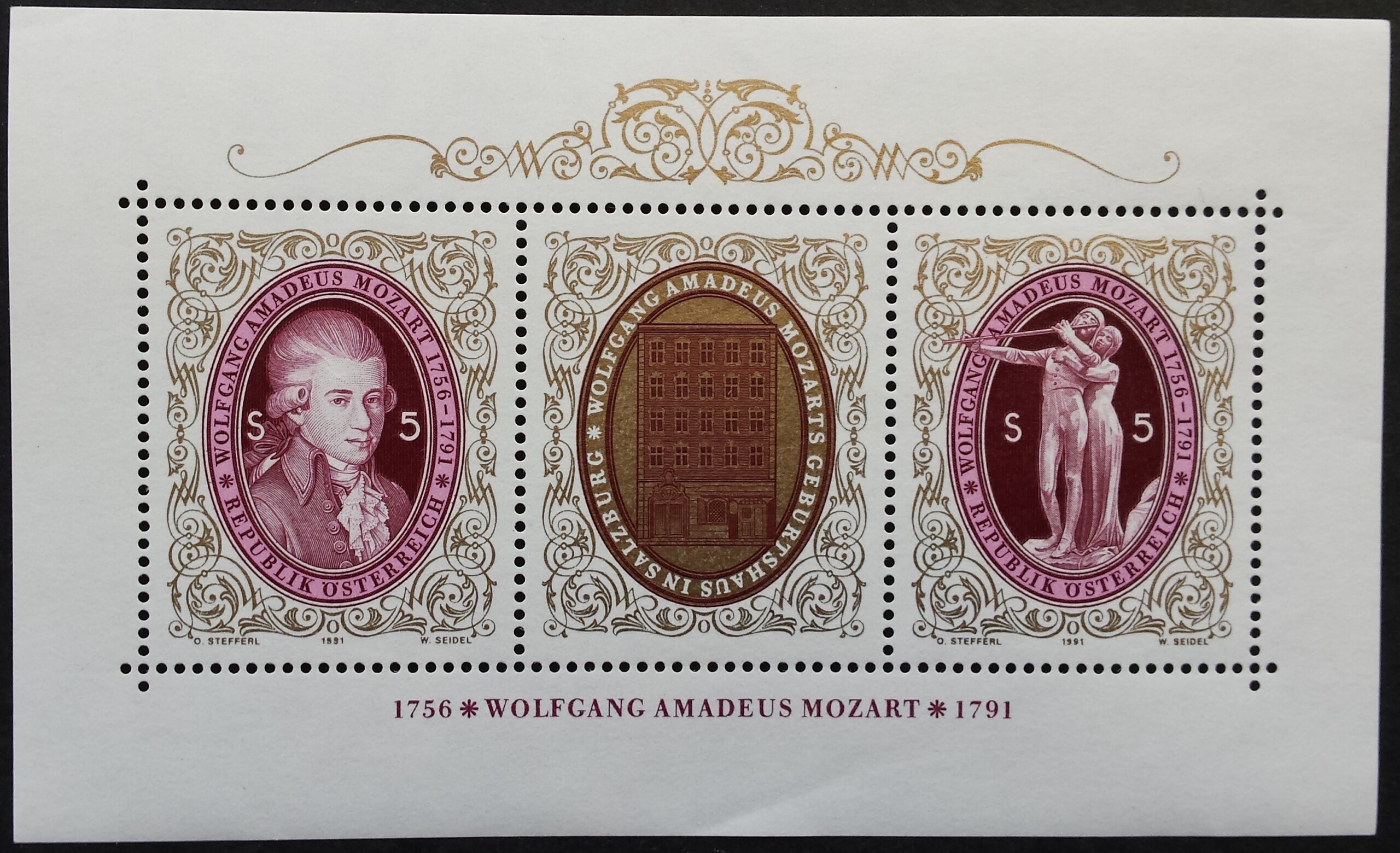 Austrija, blokas Nr. 10, MiNr 2021-2022 MNH**