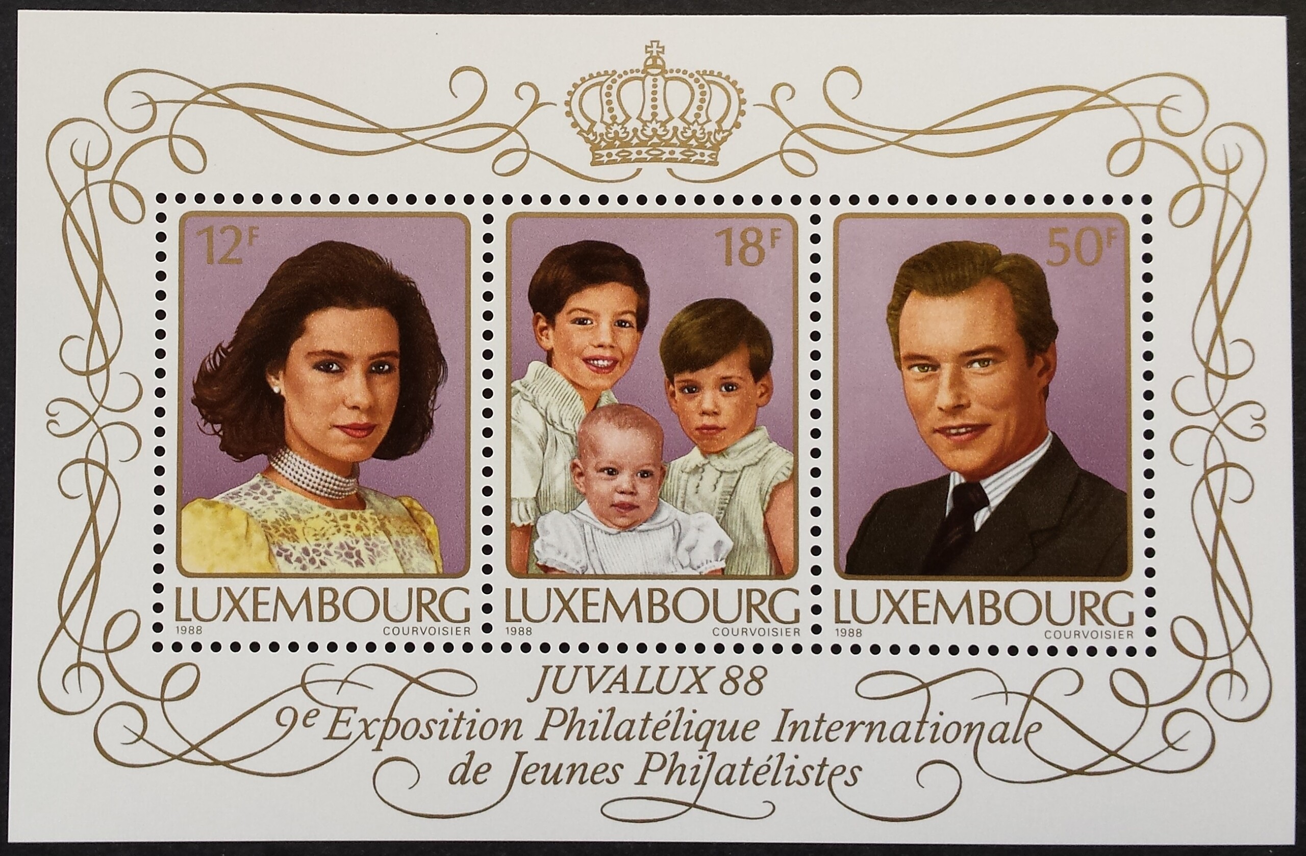 Liuksemburgas, blokas Nr. 15, MiNr 1196-1198 MNH**