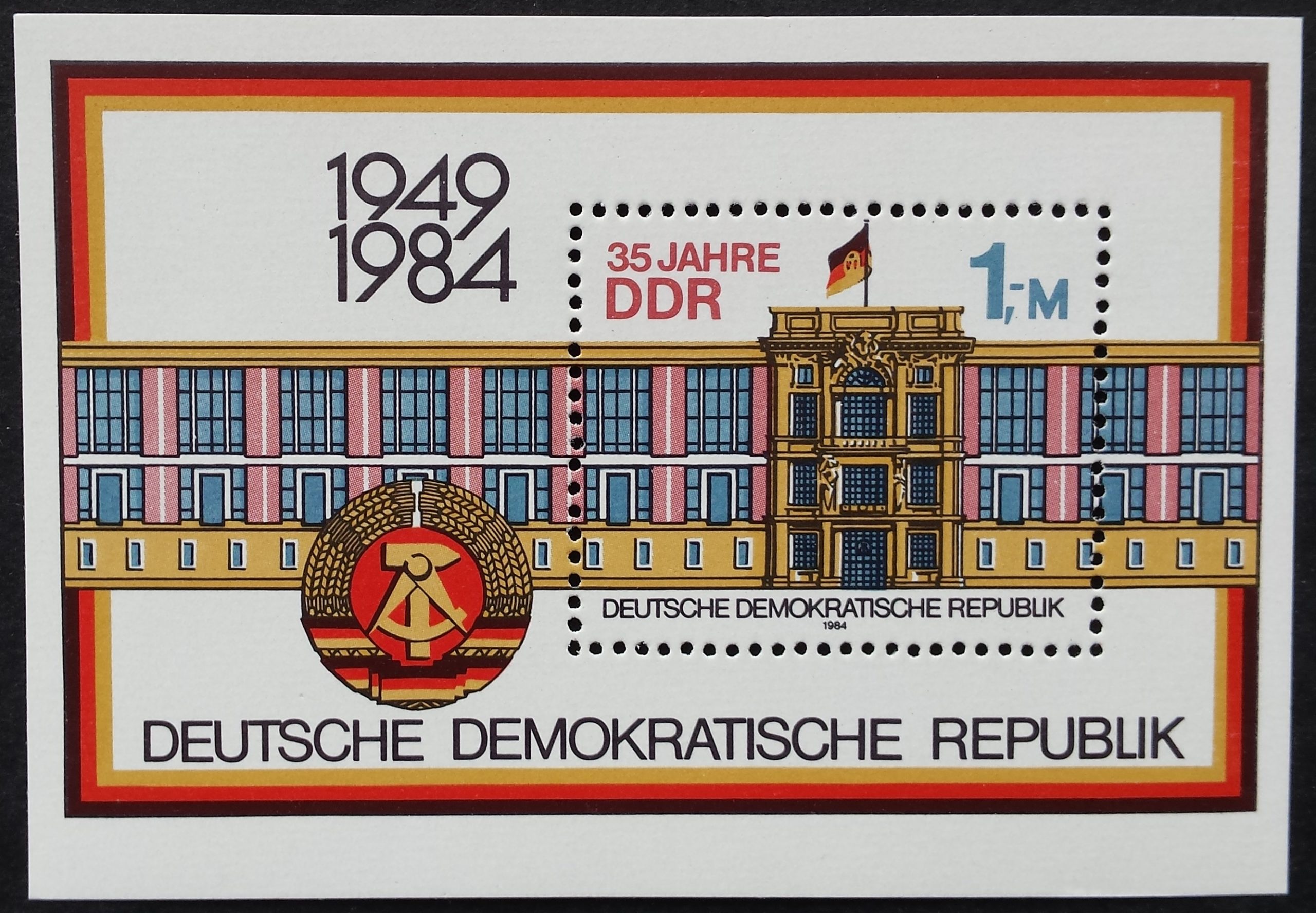 Vokietijos Demokratinė Respublika (VDR), blokas Nr. 77 MiNr 2890 MNH**