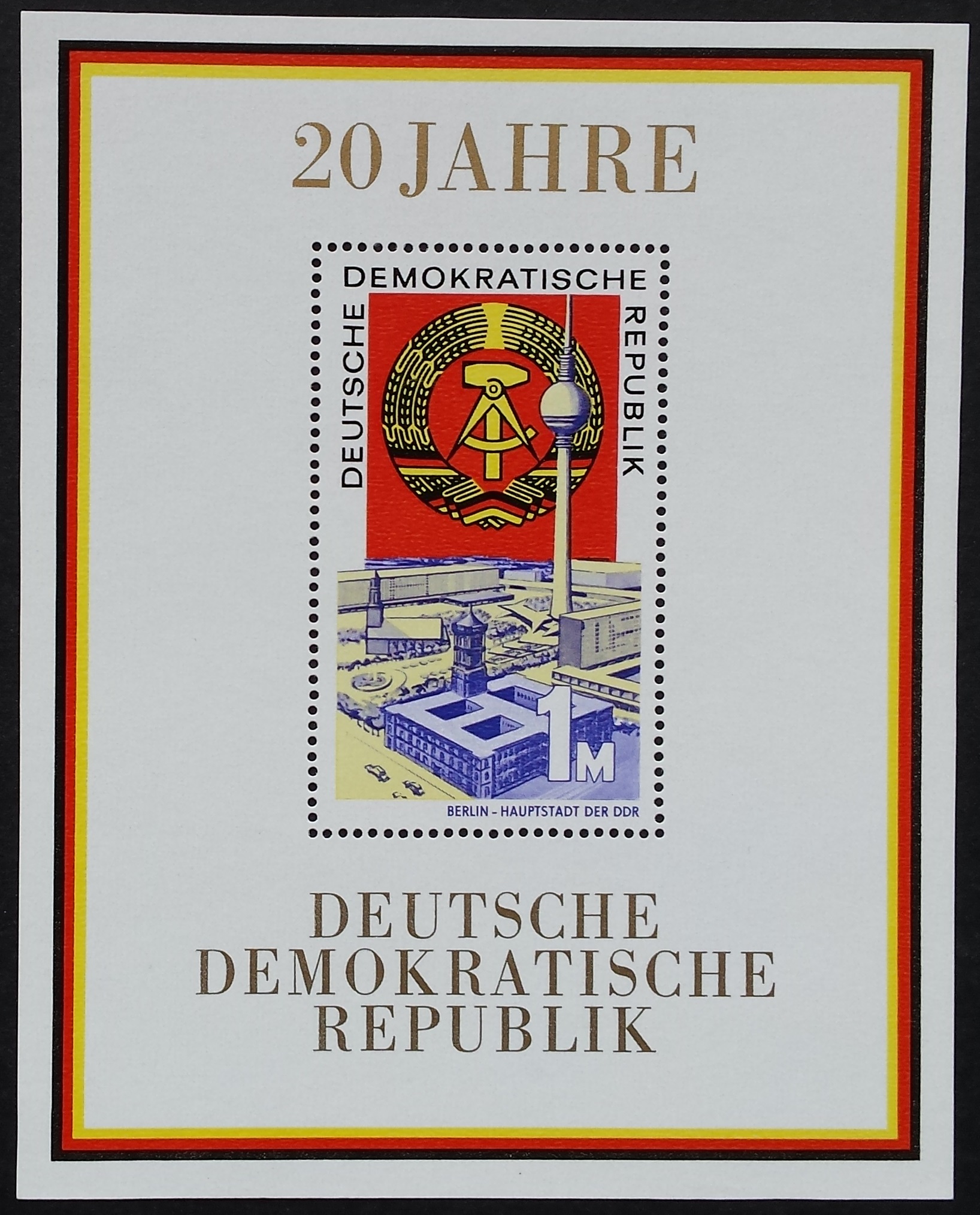 Vokietijos Demokratinė Respublika (VDR), blokas Nr. 28 MiNr 1507 MNH**