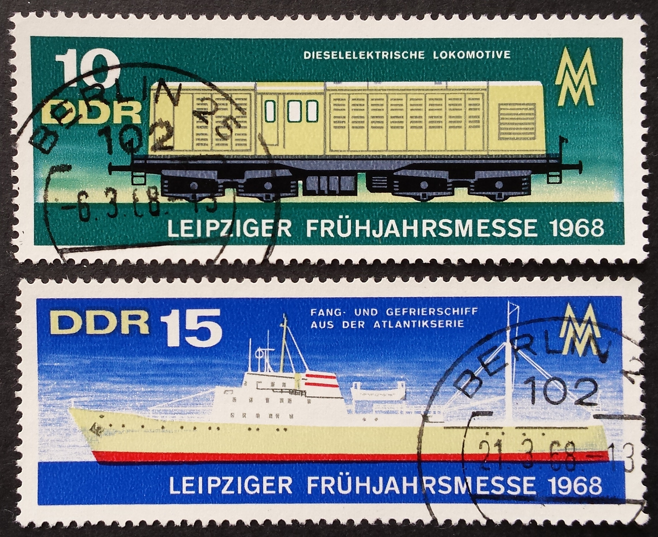 Vokietijos Demokratinė Respublika (VDR), pilna serija MiNr 1349-1350 Used (O)