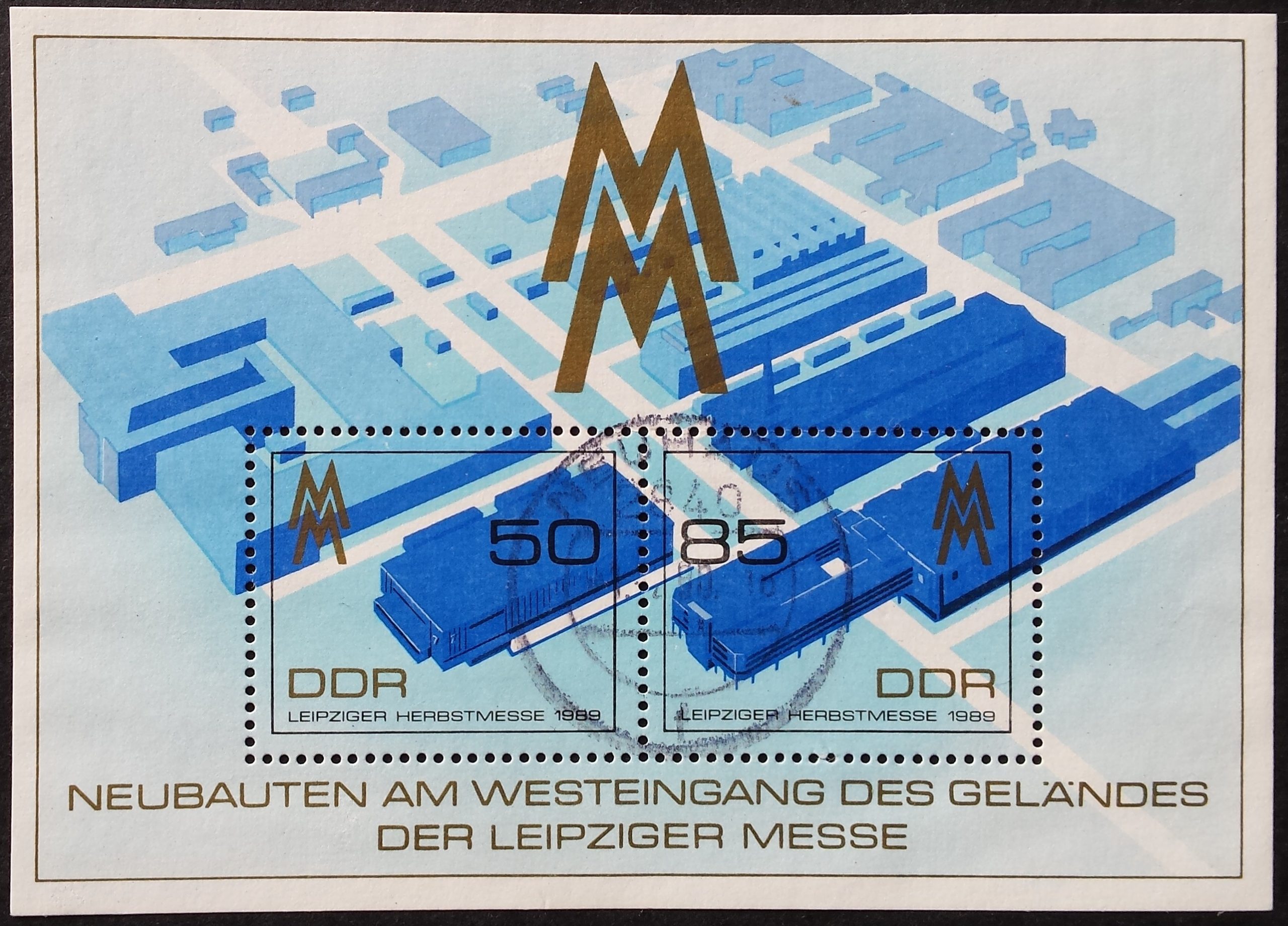 Vokietijos Demokratinė Respublika (VDR), blokas Nr. 99 MiNr 3267-3268 Used (O)