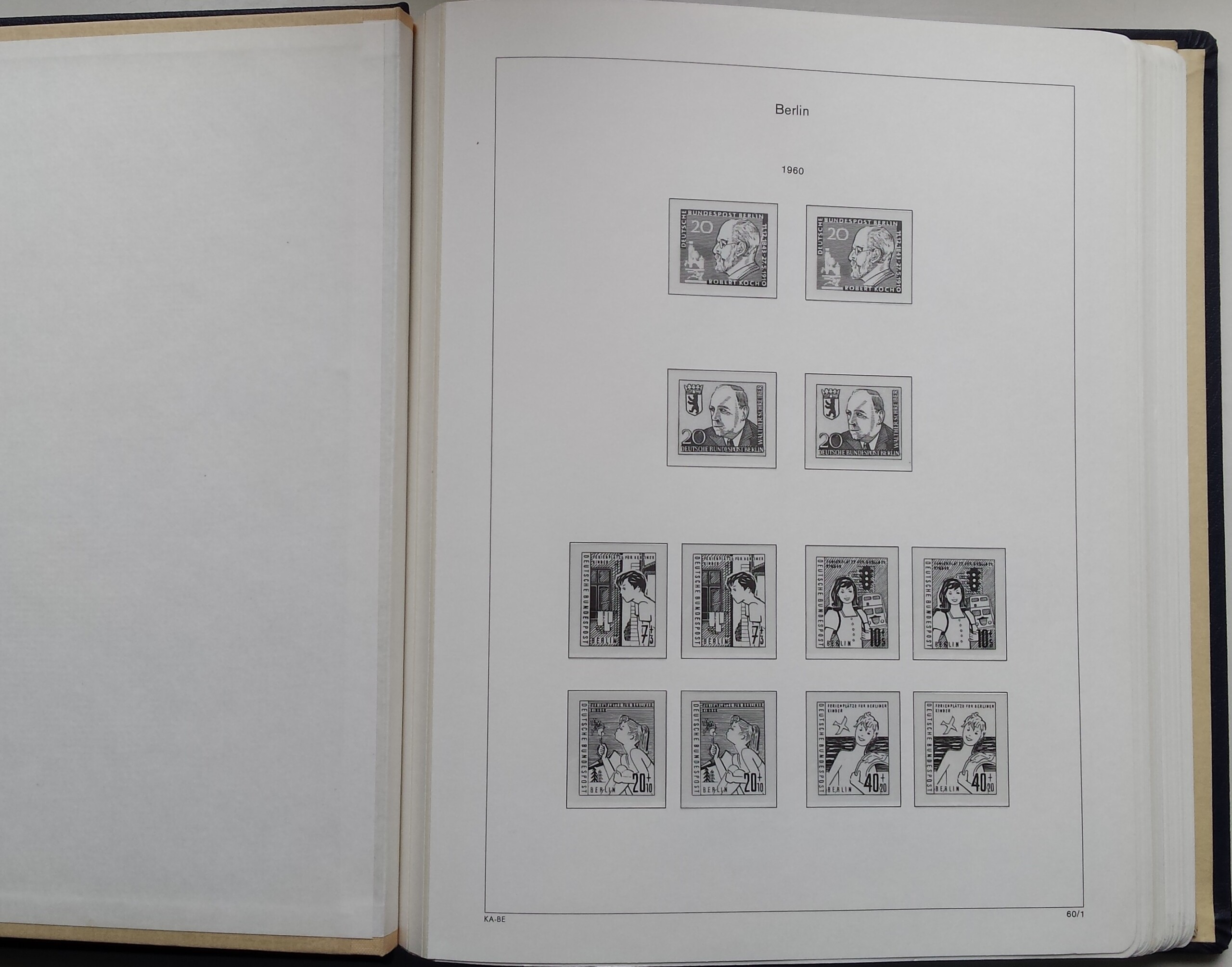 Albumai 1960-1990 m. Vakarų Berlyno pašto ženklams KABE Albumai 1960-1990 m. Vakarų Berlyno pašto ženklams KABE