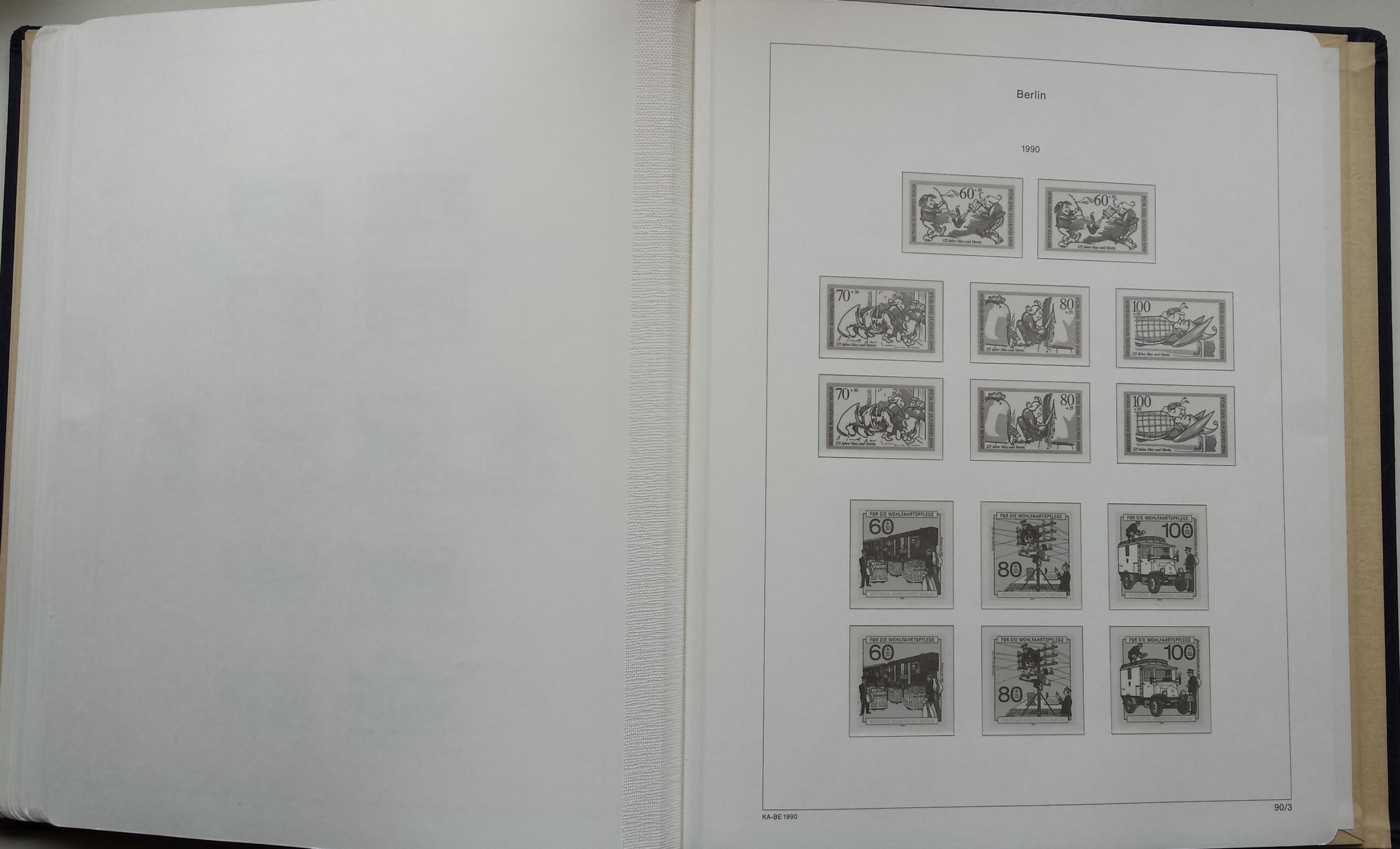 Albumai 1960-1990 m. Vakarų Berlyno pašto ženklams KABE Albumai 1960-1990 m. Vakarų Berlyno pašto ženklams KABE