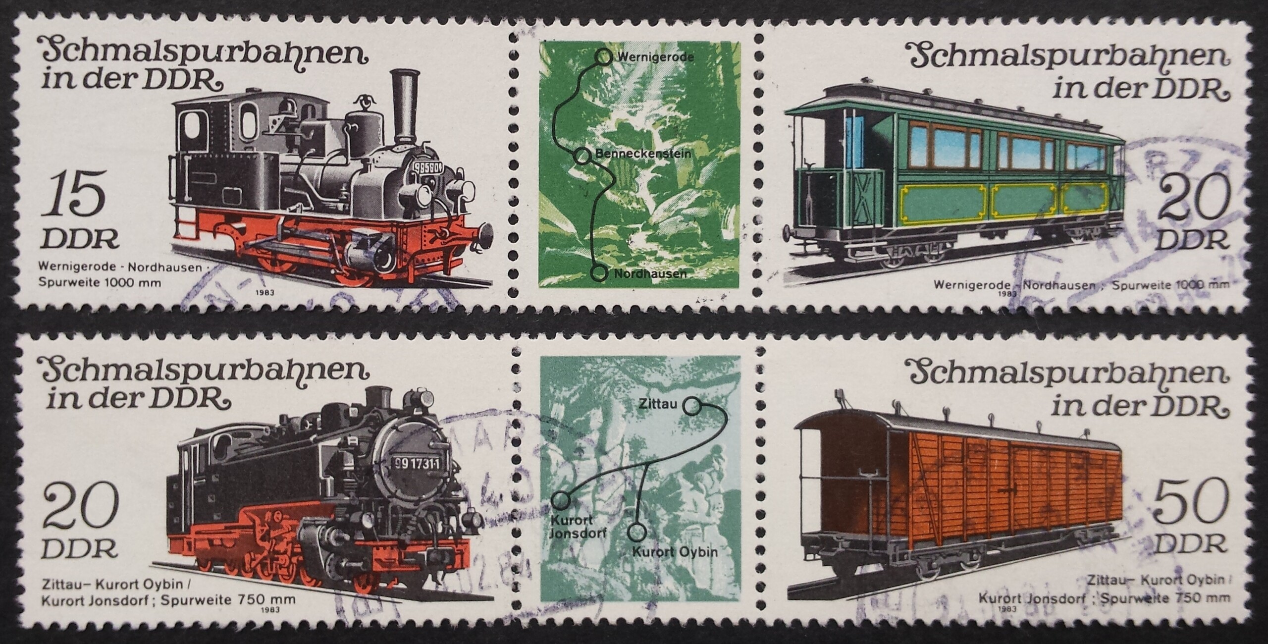 Vokietijos Demokratinė Respublika (VDR), pilna serija MiNr 2792-2795 Used (O)