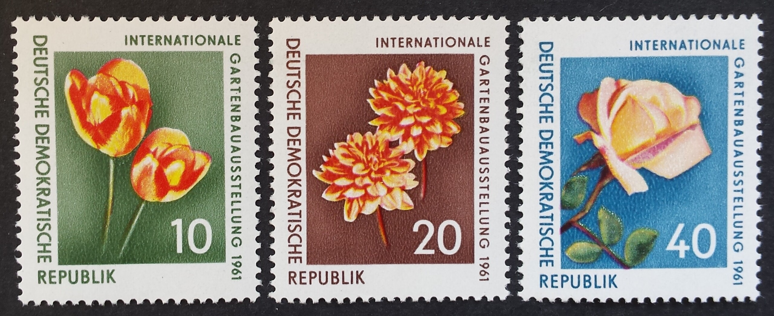 Vokietijos Demokratinė Respublika (VDR), pilna serija, MiNr 854-856 MNH**