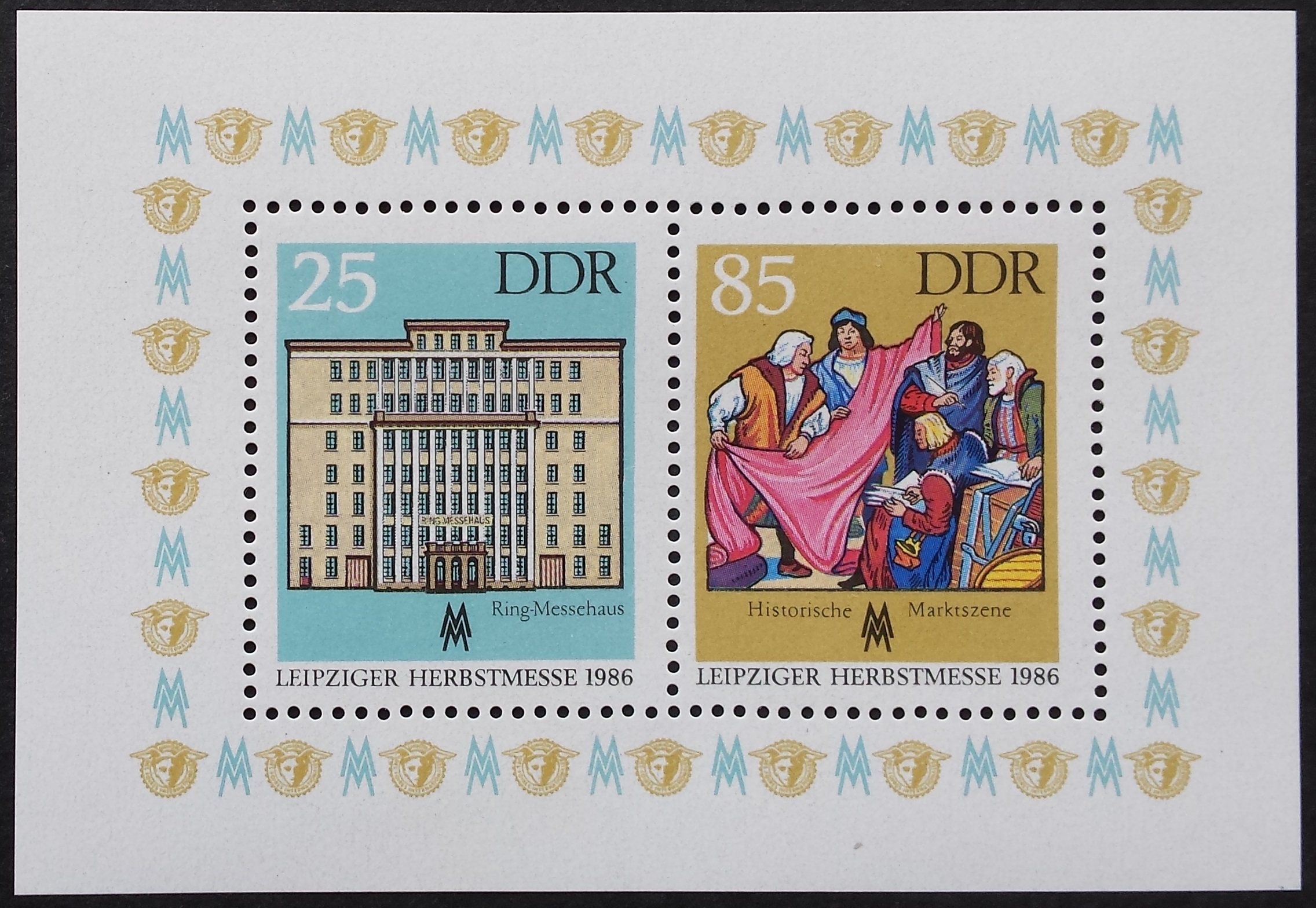 Vokietijos Demokratinė Respublika (VDR), blokas Nr. 85, MiNr 3038-3039 MNH**