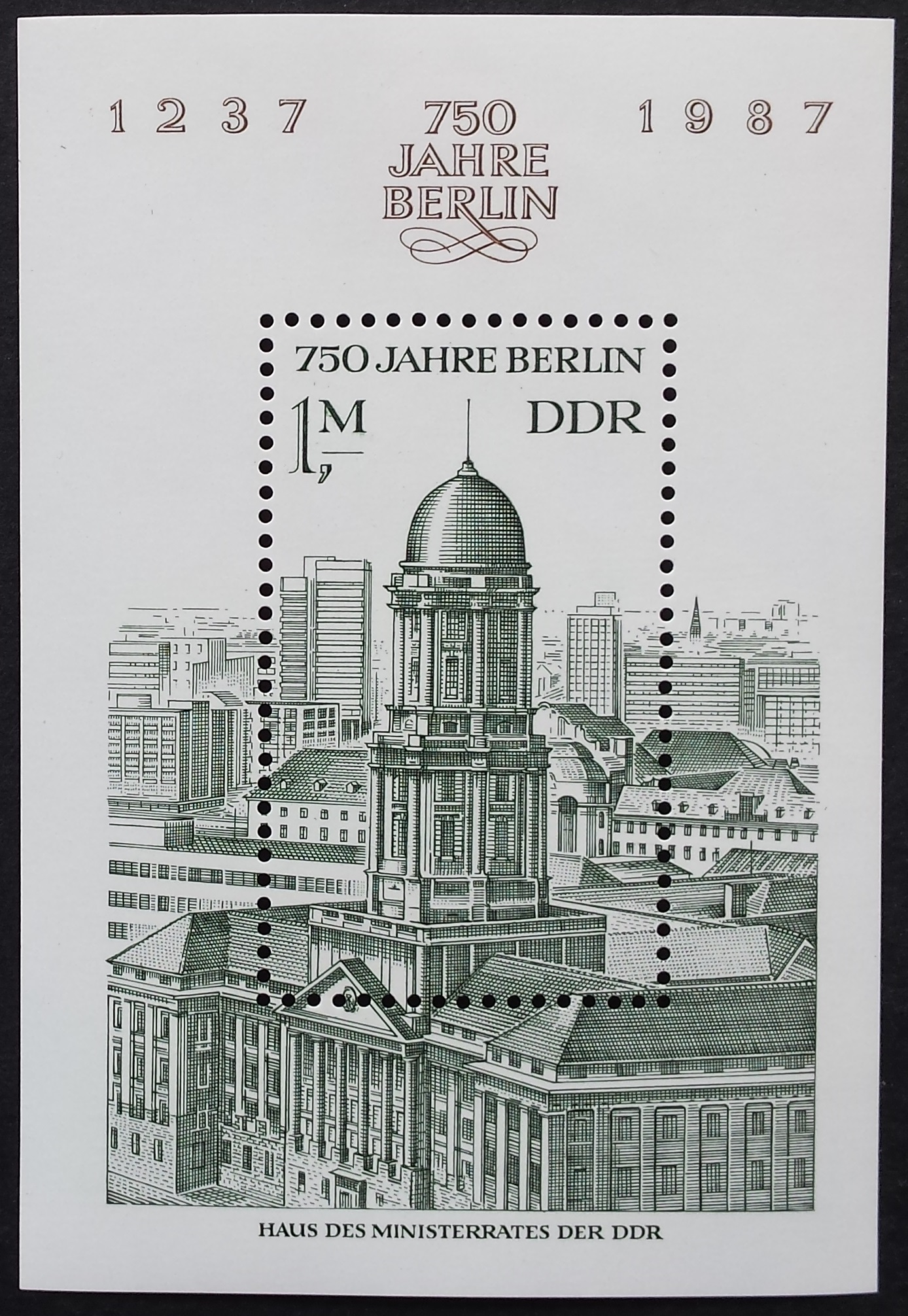 Vokietijos Demokratinė Respublika (VDR), blokas Nr. 84 MiNr 3027 MNH**