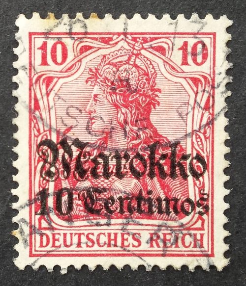 Vokietijos Reichas, Užsienio ir kolonijų paštas, Marokas MiNr 48 Used (O)