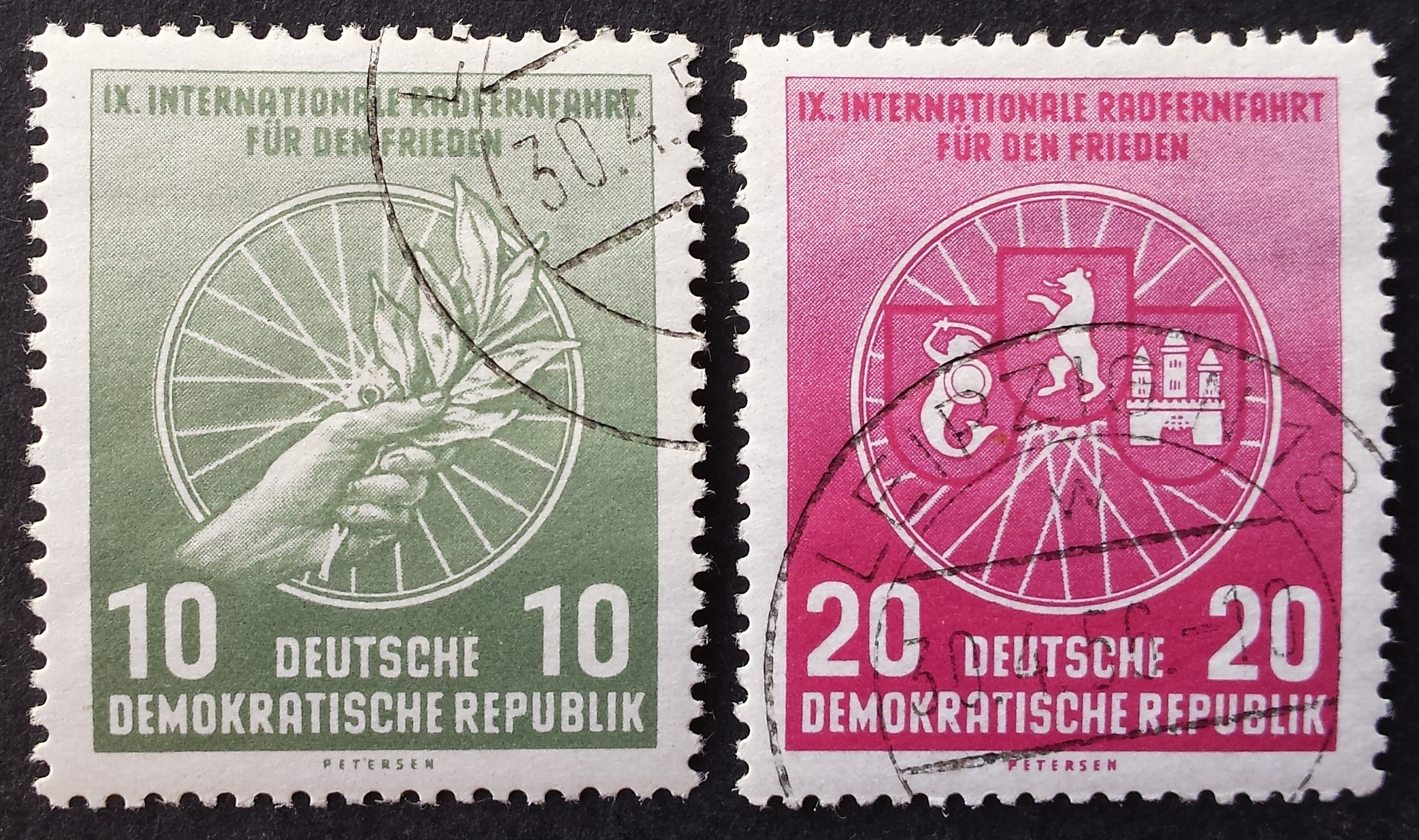 Vokietijos Demokratinė Respublika (VDR), pilna serija MiNr 521-522 Used (O)