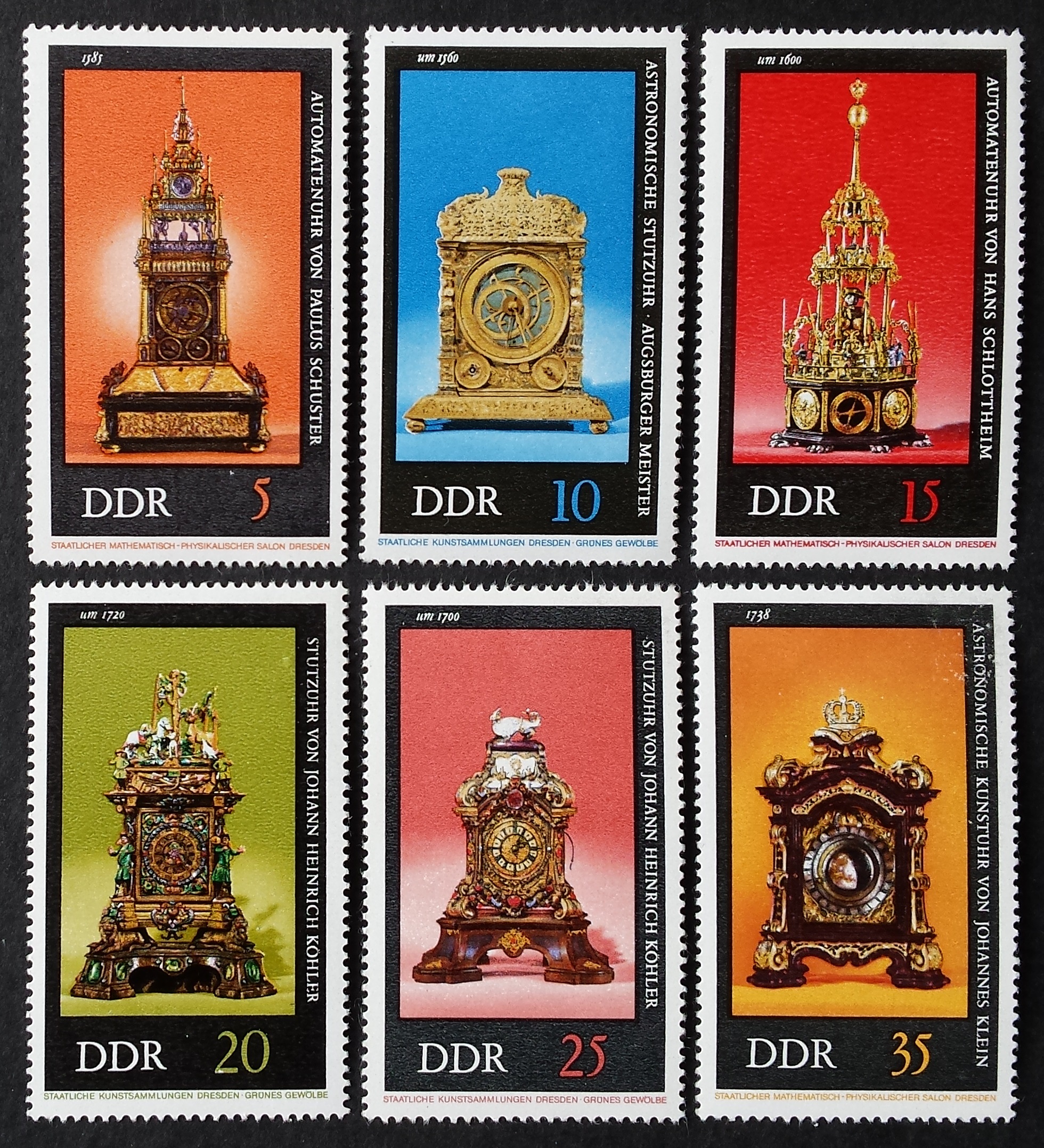 Vokietijos Demokratinė Respublika (VDR), pilna serija MiNr 2055-2060 MNH**