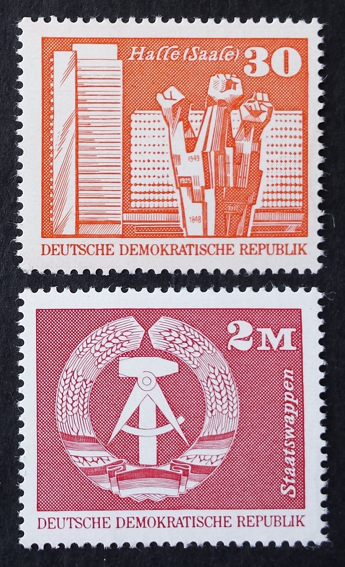 Vokietijos Demokratinė Respublika (VDR), pilna serija MiNr 1899-1900 MNH**