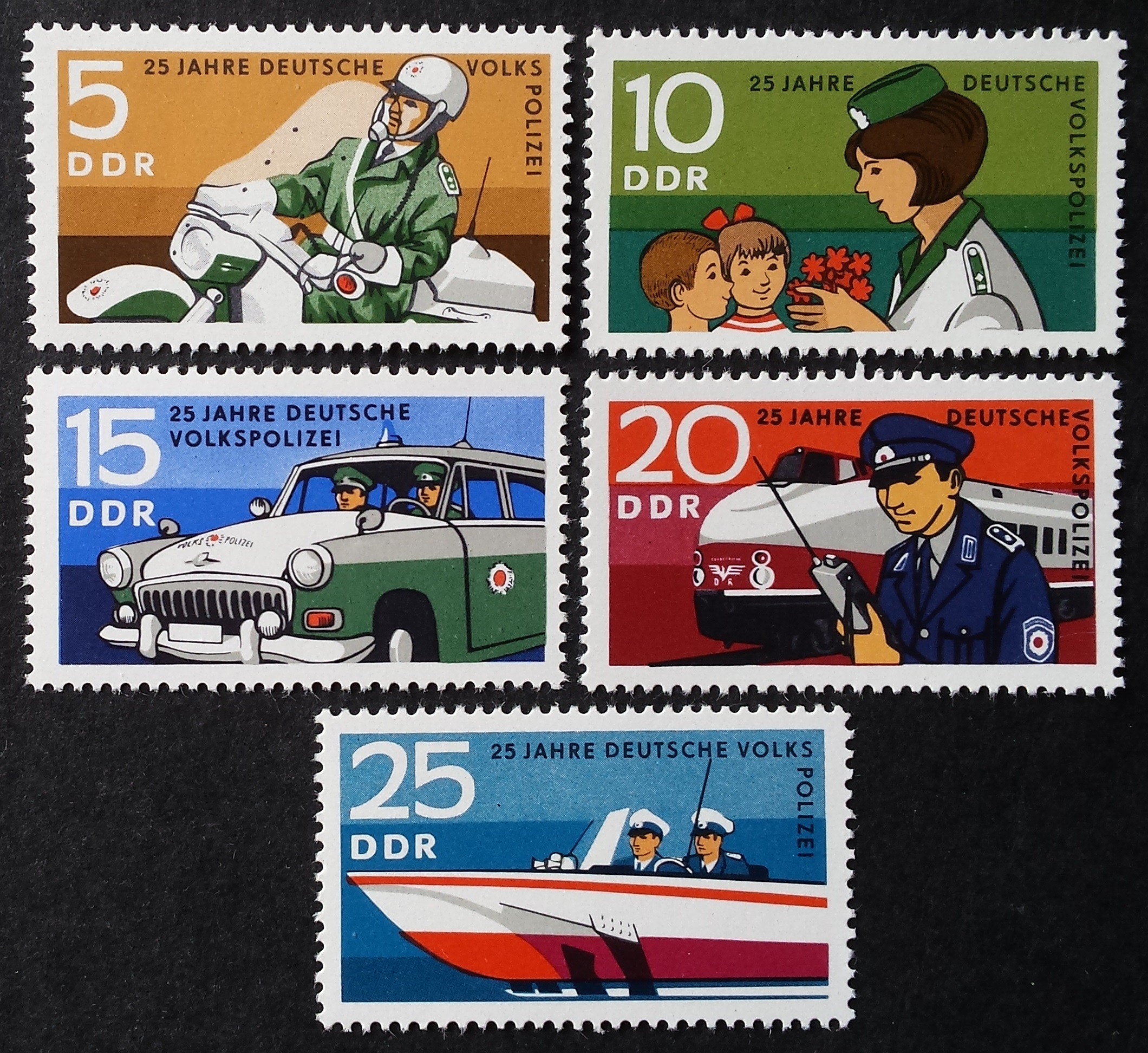 Vokietijos Demokratinė Respublika (VDR), pilna serija MiNr 1579-1583 MNH**