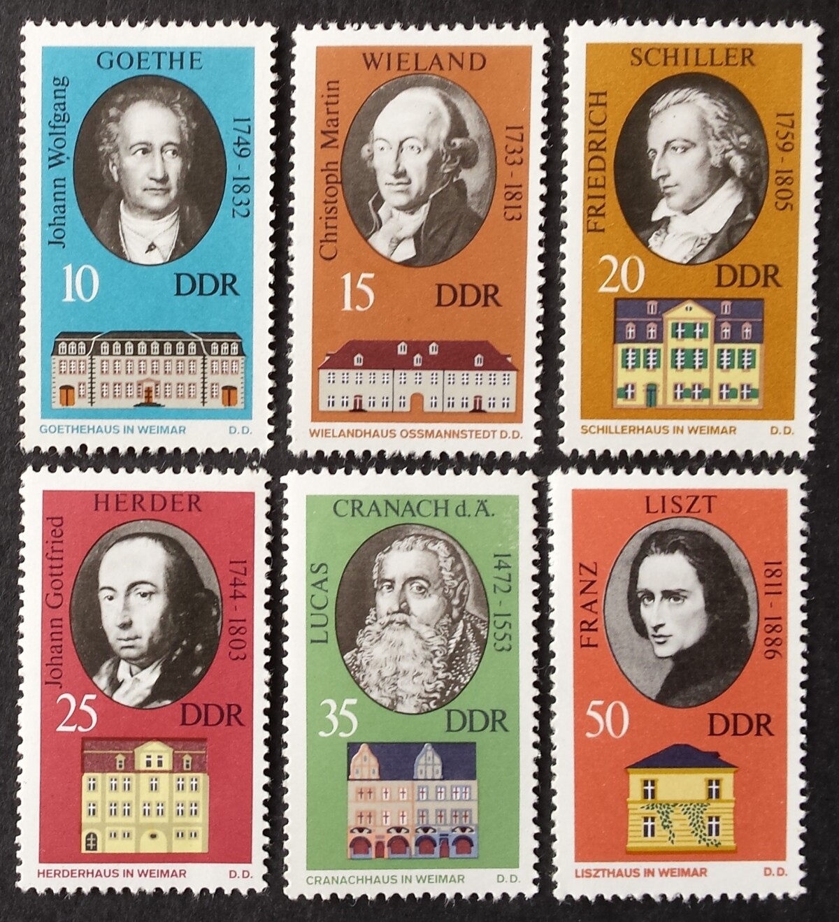 Vokietijos Demokratinė Respublika (VDR), pilna serija MiNr 1856-1861 MNH**