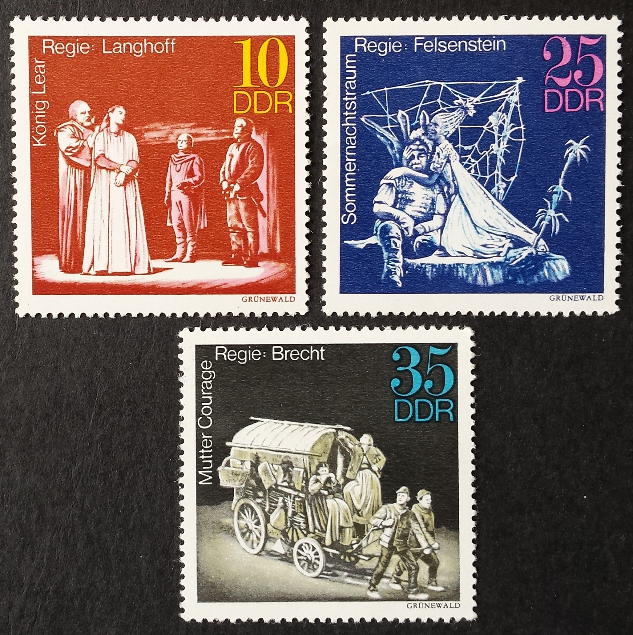 Vokietijos Demokratinė Respublika (VDR), pilna serija MiNr 1850-1852 MNH**