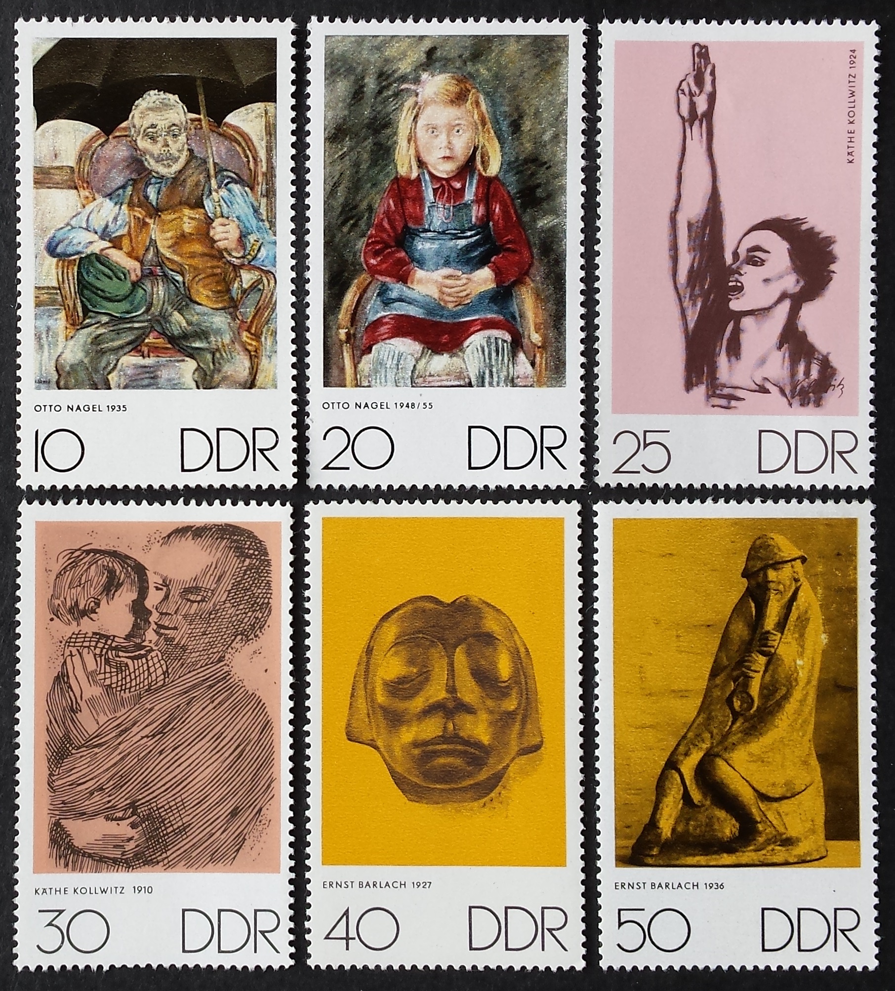 Vokietijos Demokratinė Respublika (VDR), pilna serija, MiNr 1607-1612 MNH**