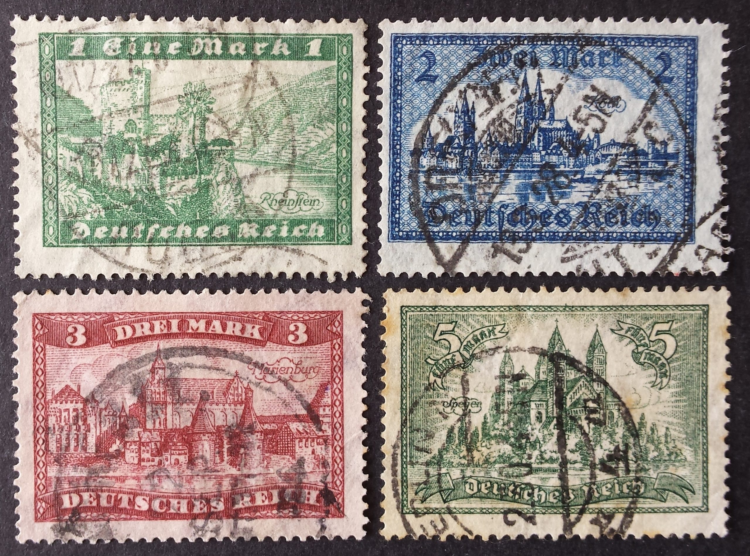 Vokietijos Reichas, pilna serija, MiNr 364-367 Used (O)