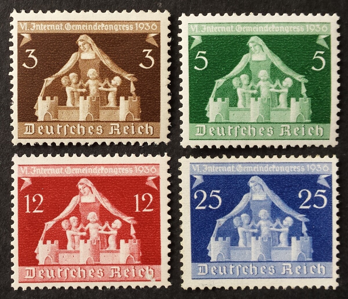 Vokietijos Reichas, pilna serija MiNr 617-620 MNH**