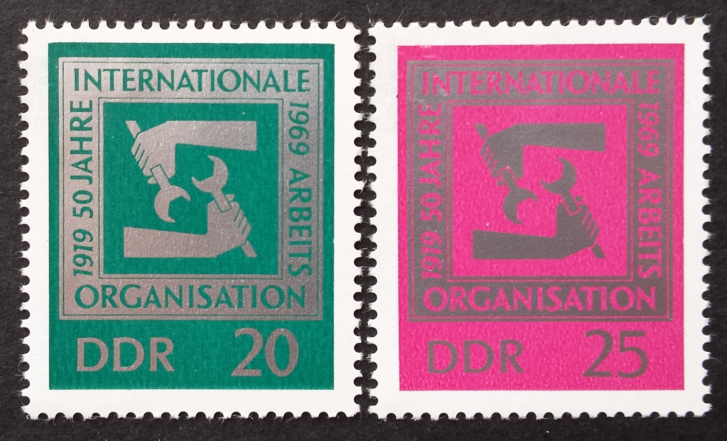 Vokietijos Demokratinė Respublika (VDR), pilna serija MiNr 1517-1518 MNH**