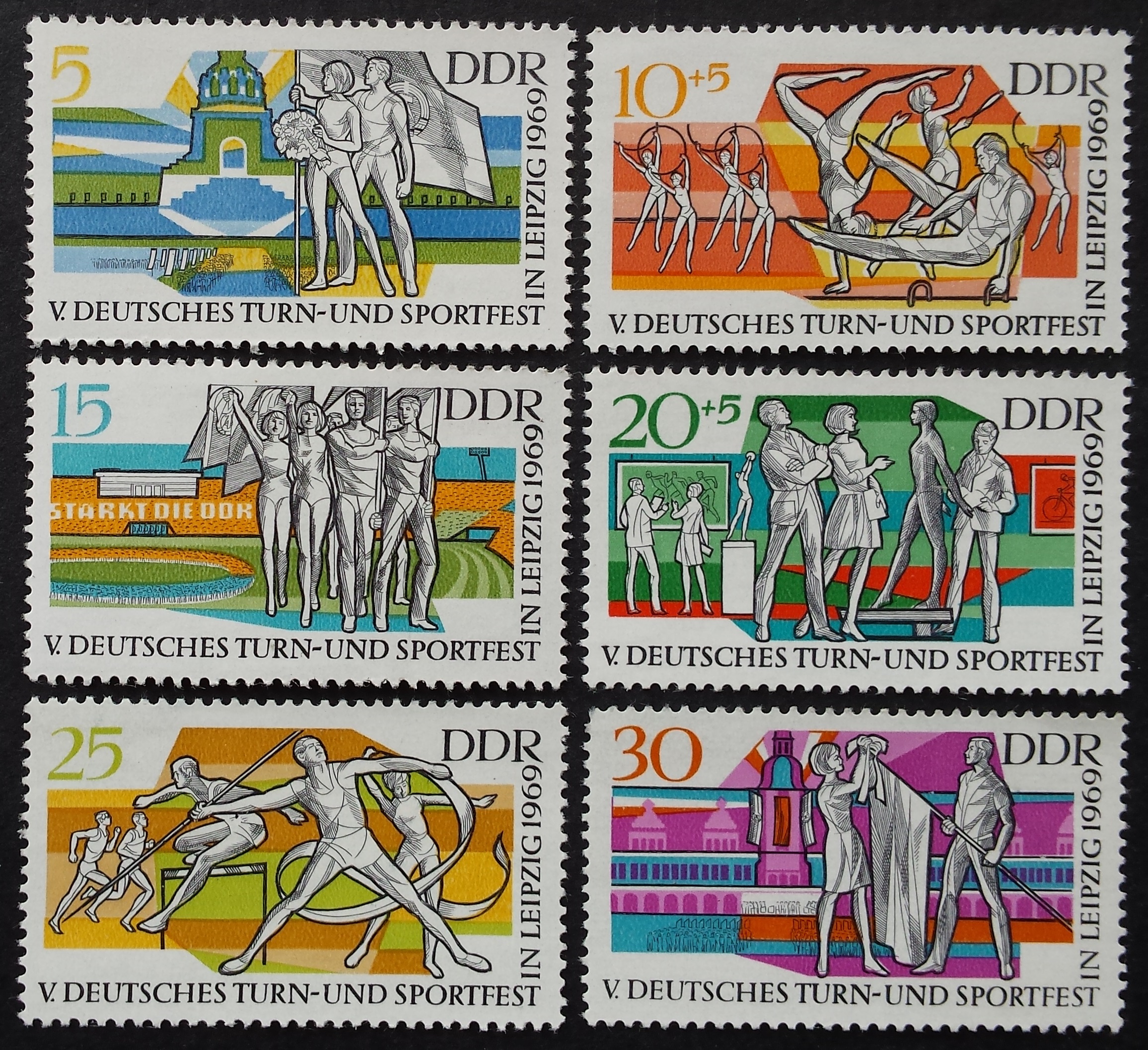 Vokietijos Demokratinė Respublika (VDR), pilna serija MiNr 1483-1488 MNH**