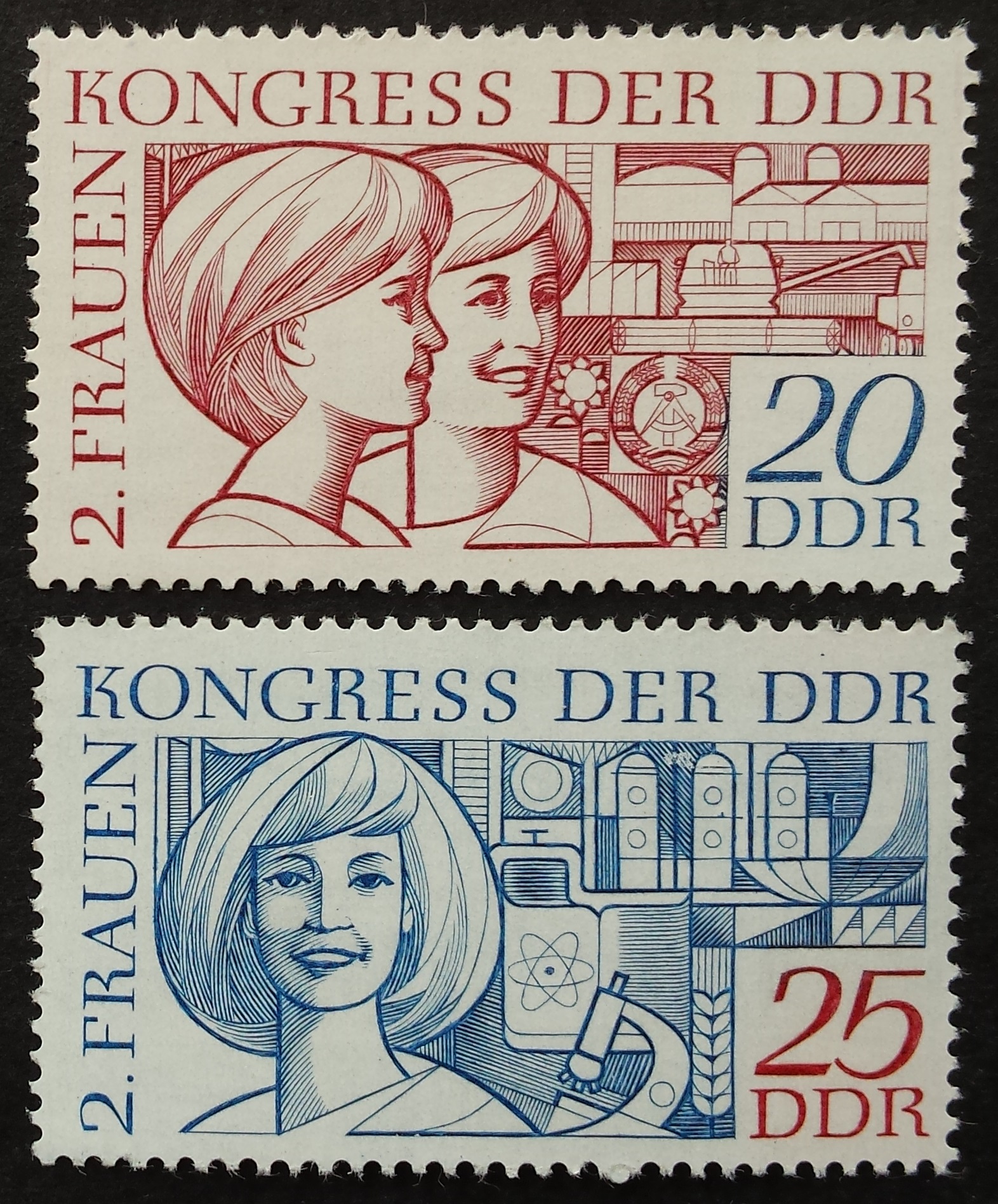Vokietijos Demokratinė Respublika (VDR), pilna serija MiNr 1474-1475 MNH**