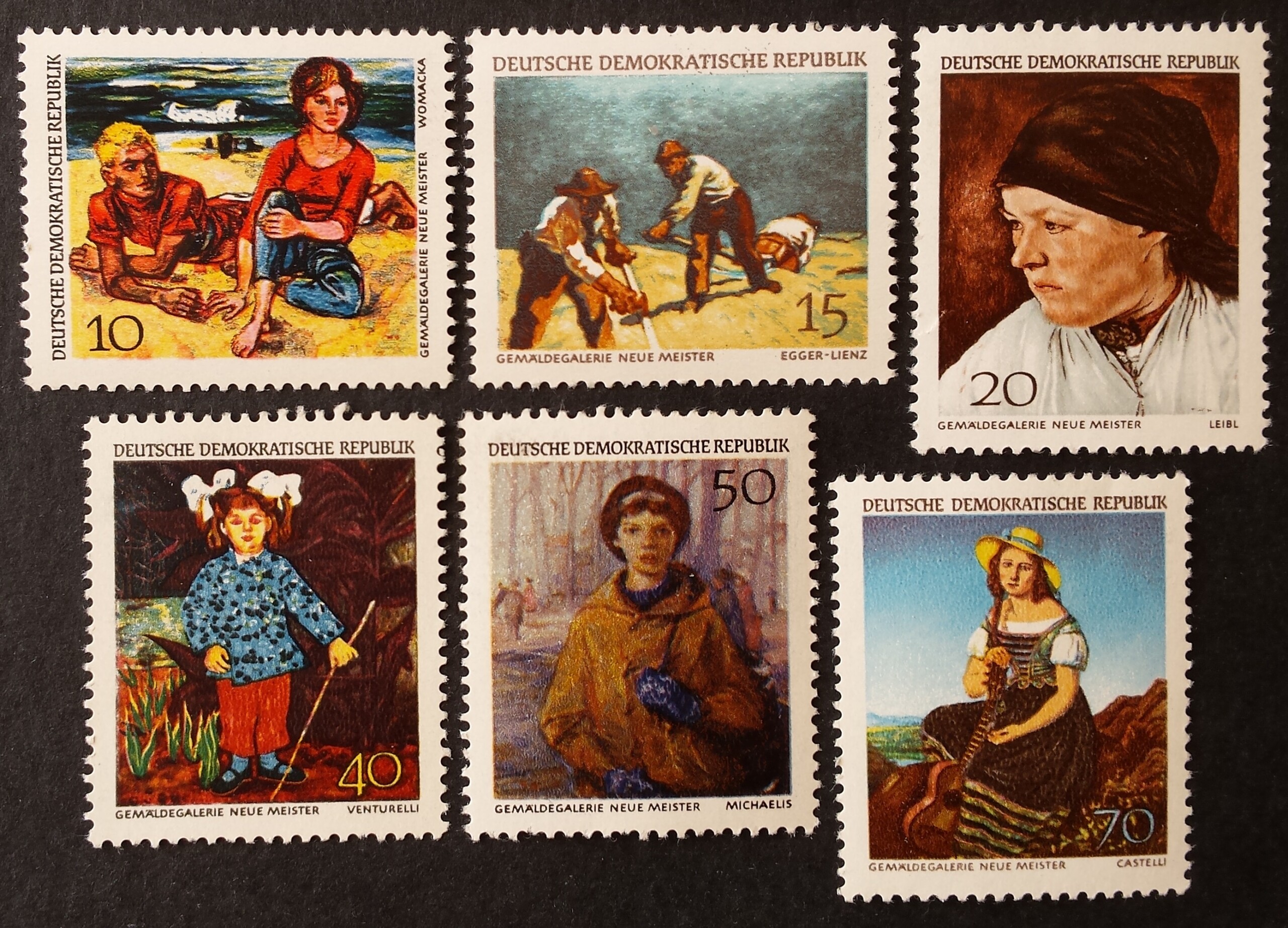 Vokietijos Demokratinė Respublika (VDR), pilna serija, MiNr 1393-1398 MNH**