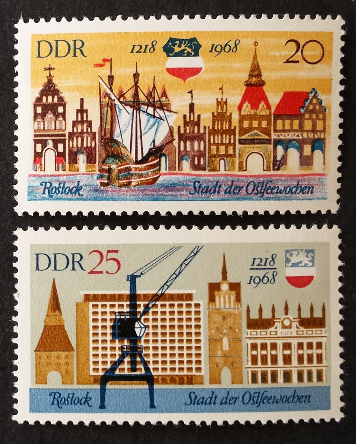 Vokietijos Demokratinė Respublika (VDR), pilna serija MiNr 1384-1385 MNH**