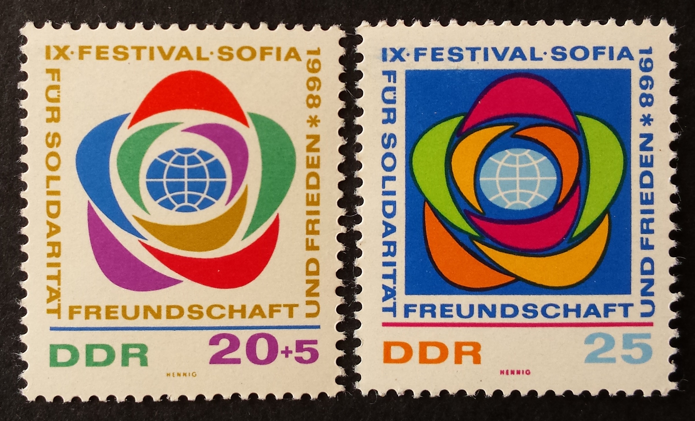 Vokietijos Demokratinė Respublika (VDR), pilna serija MiNr 1377-1378 MNH**