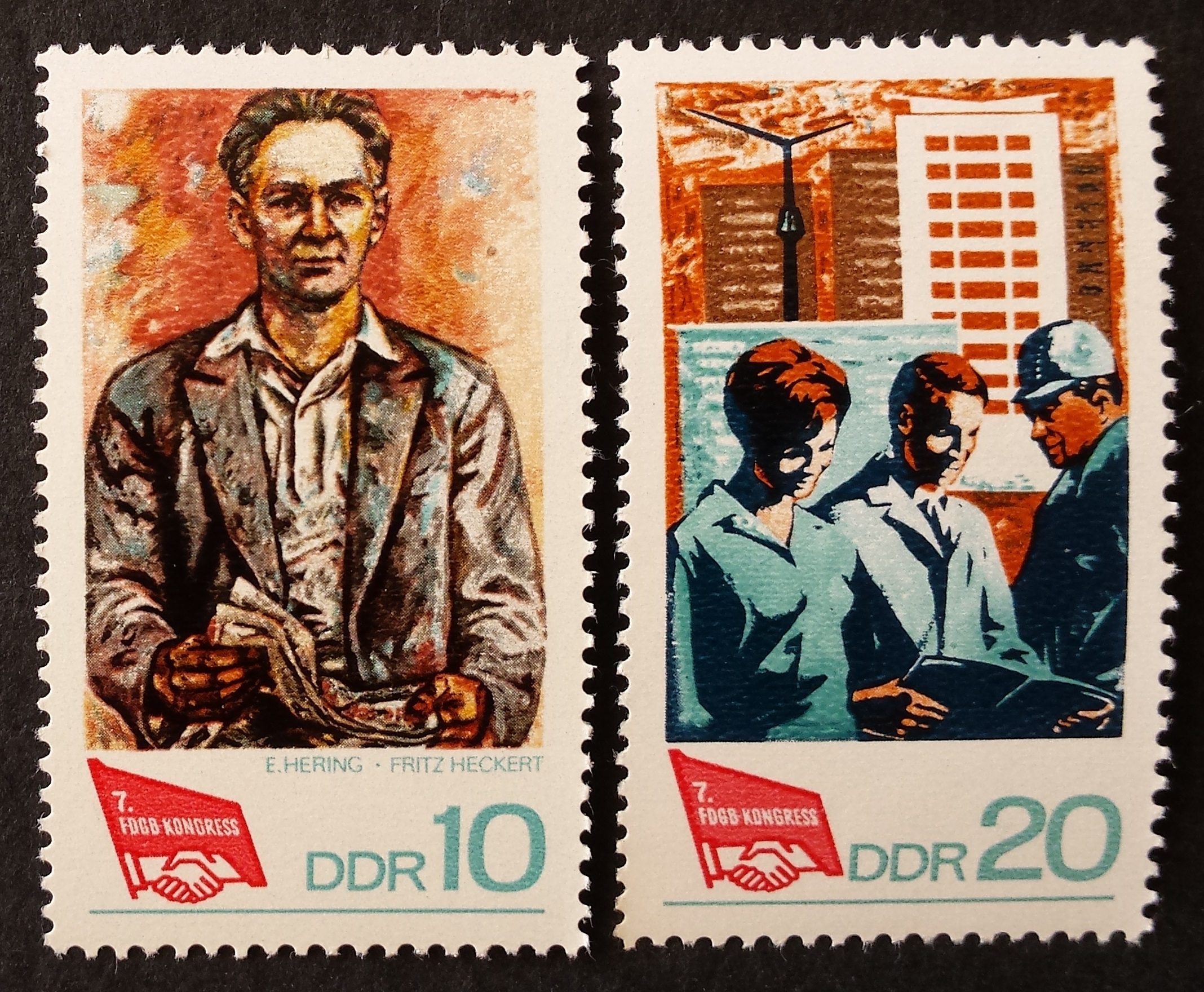 Vokietijos Demokratinė Respublika (VDR), pilna serija MiNr 1363-1364 MNH**