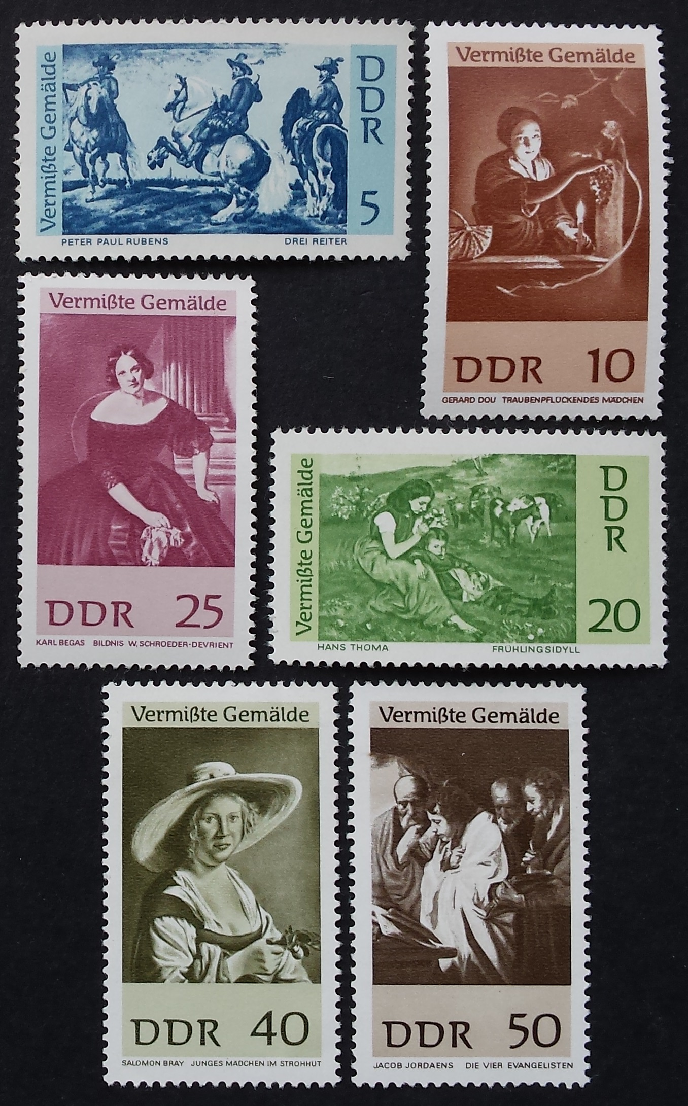 Vokietijos Demokratinė Respublika (VDR), pilna serija, MiNr 1286-1291 MNH**