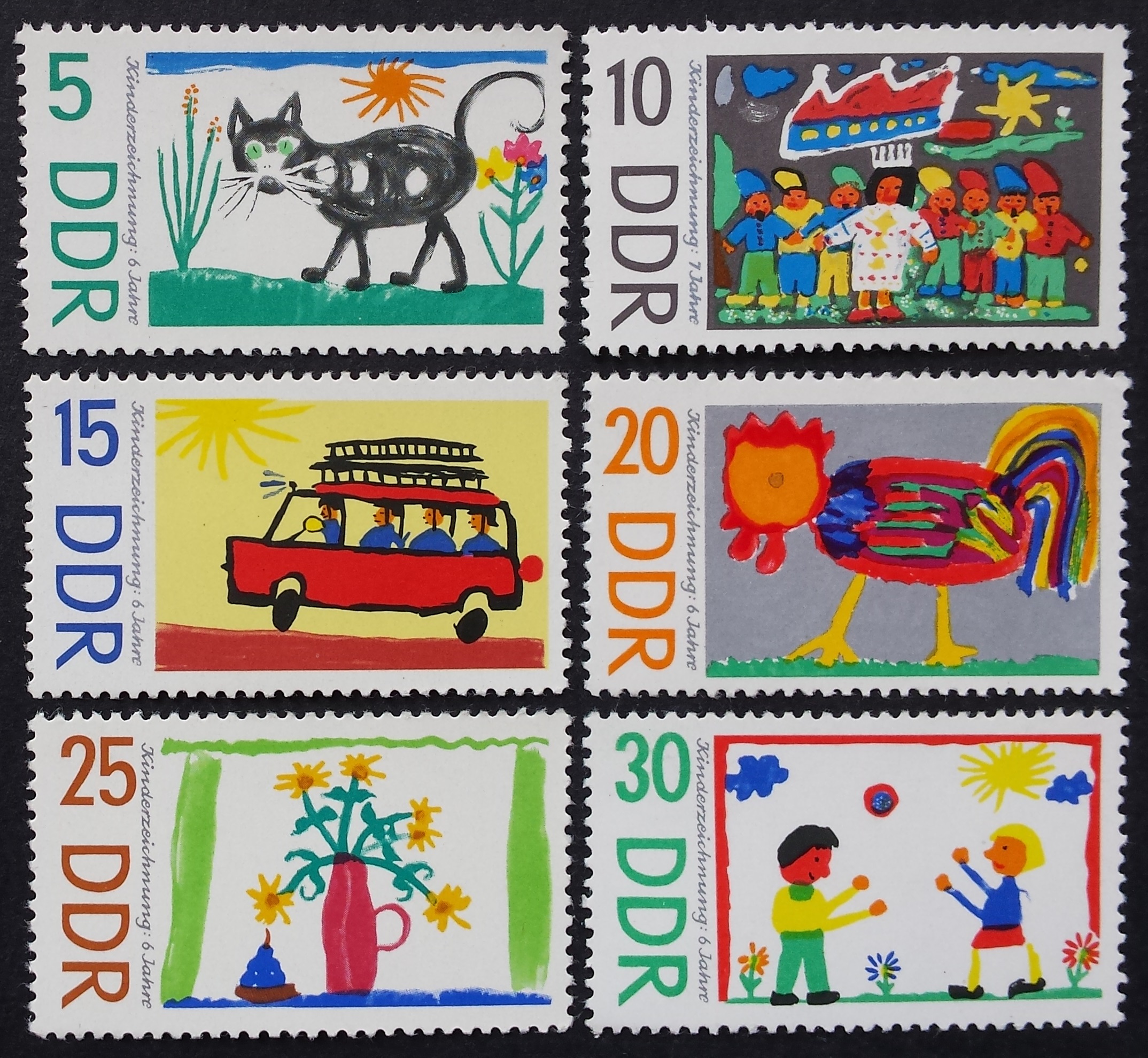 Vokietijos Demokratinė Respublika (VDR), pilna serija, MiNr 1280-1285 MNH**