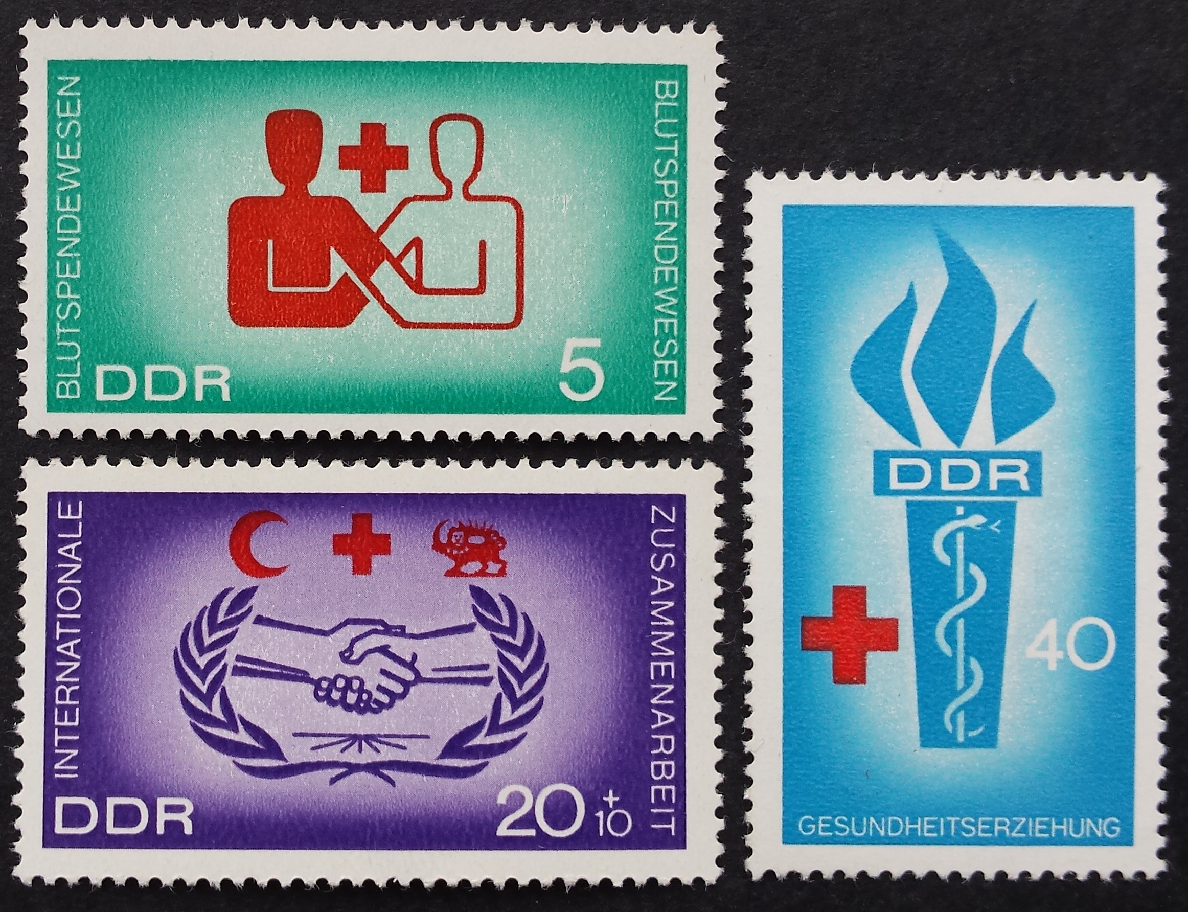 Vokietijos Demokratinė Respublika (VDR), pilna serija MiNr 1207-1209 MNH**