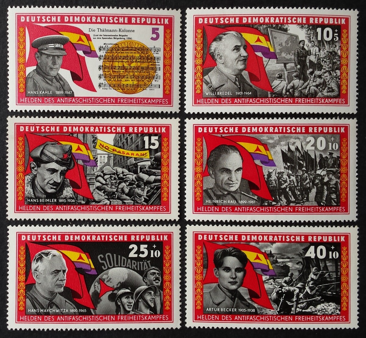 Vokietijos Demokratinė Respublika (VDR), pilna serija MiNr 1196-1201 MNH**