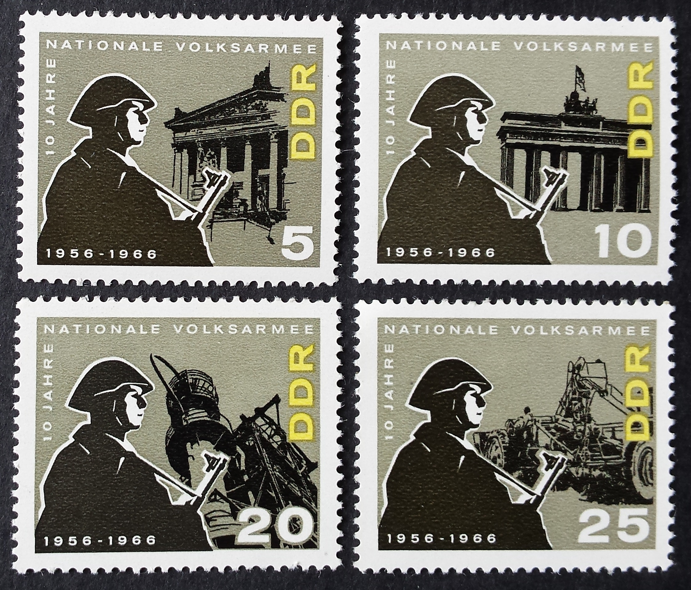 Vokietijos Demokratinė Respublika (VDR), pilna serija MiNr 1161-1164 MNH**