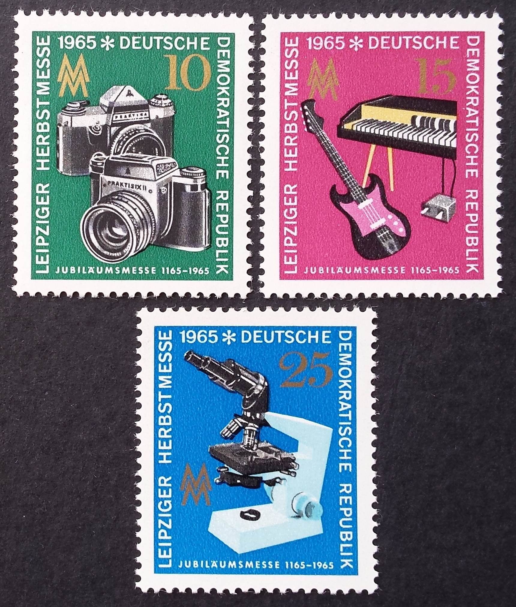 Vokietijos Demokratinė Respublika (VDR), pilna serija MiNr 1130-1132 MNH**