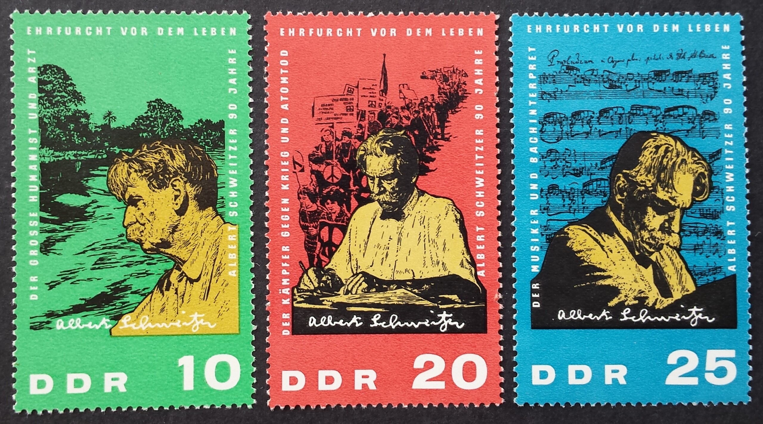 Vokietijos Demokratinė Respublika (VDR), pilna serija, MiNr 1084-1086 MNH**