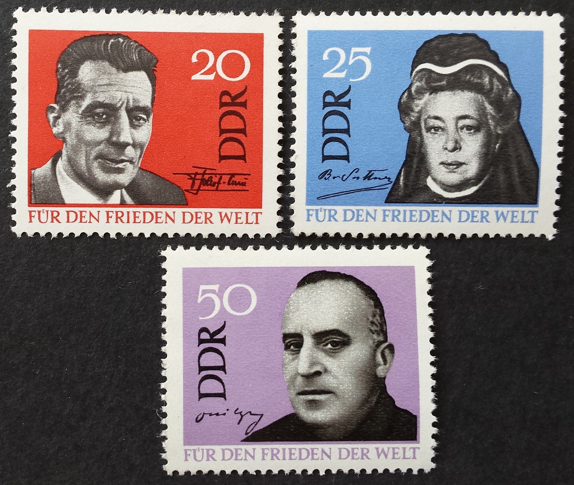 Vokietijos Demokratinė Respublika (VDR), pilna serija MiNr 1049-1051 MNH**