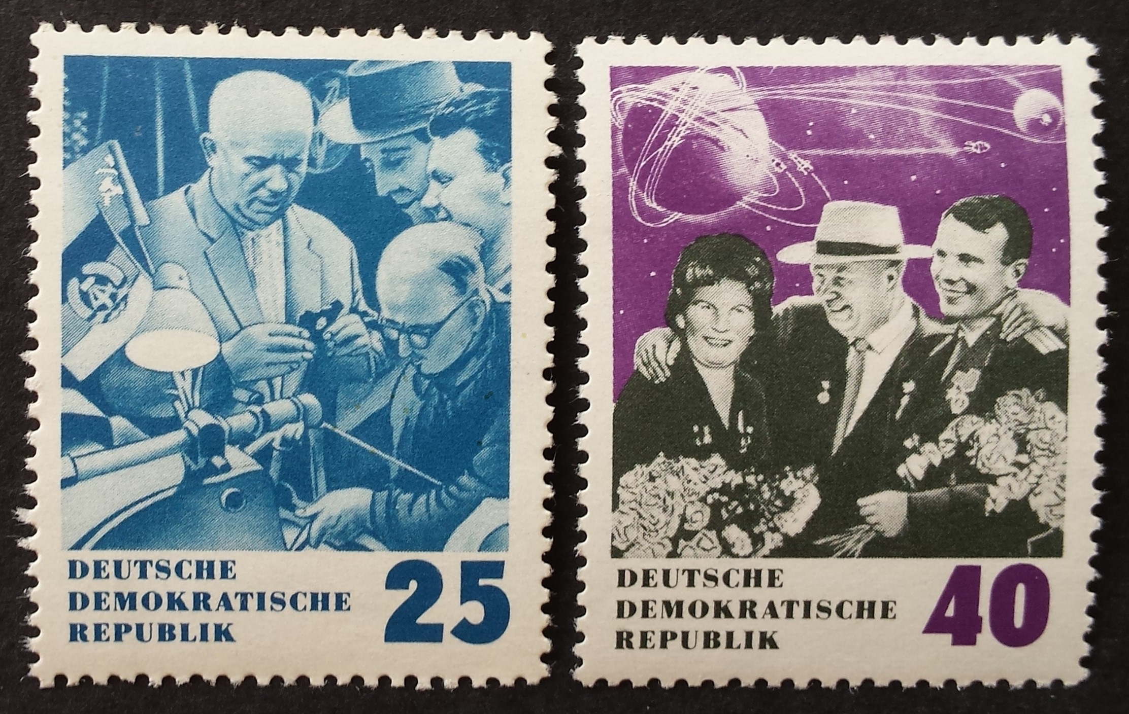 Vokietijos Demokratinė Respublika (VDR), pilna serija, MiNr 1020-1021 MNH**
